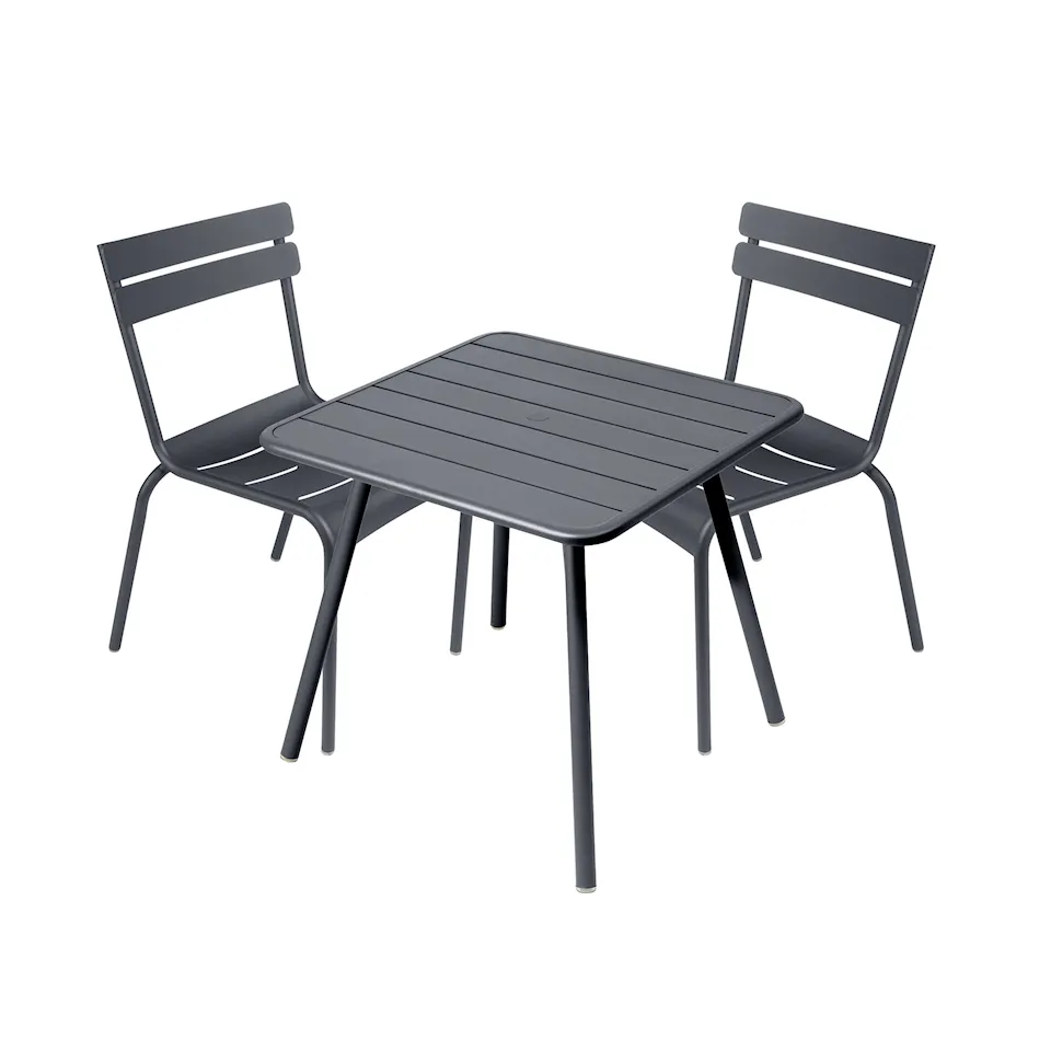 Luxembourg dining set four-legged table & 2 chairs