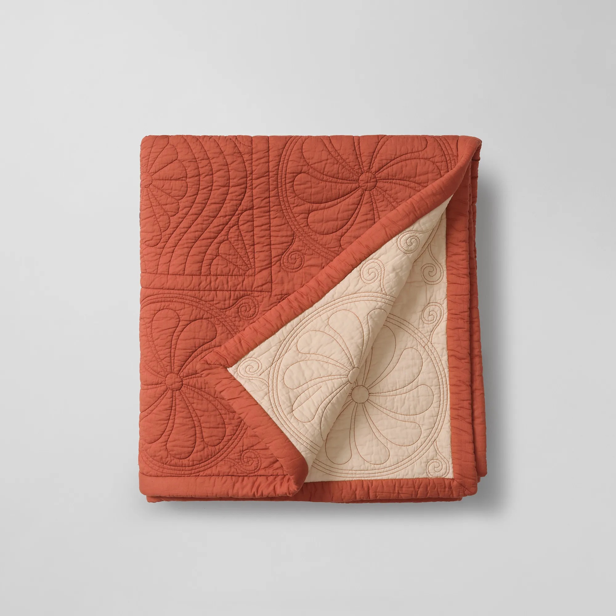Durham Dusk Bedspread Yellow/Rust - 9