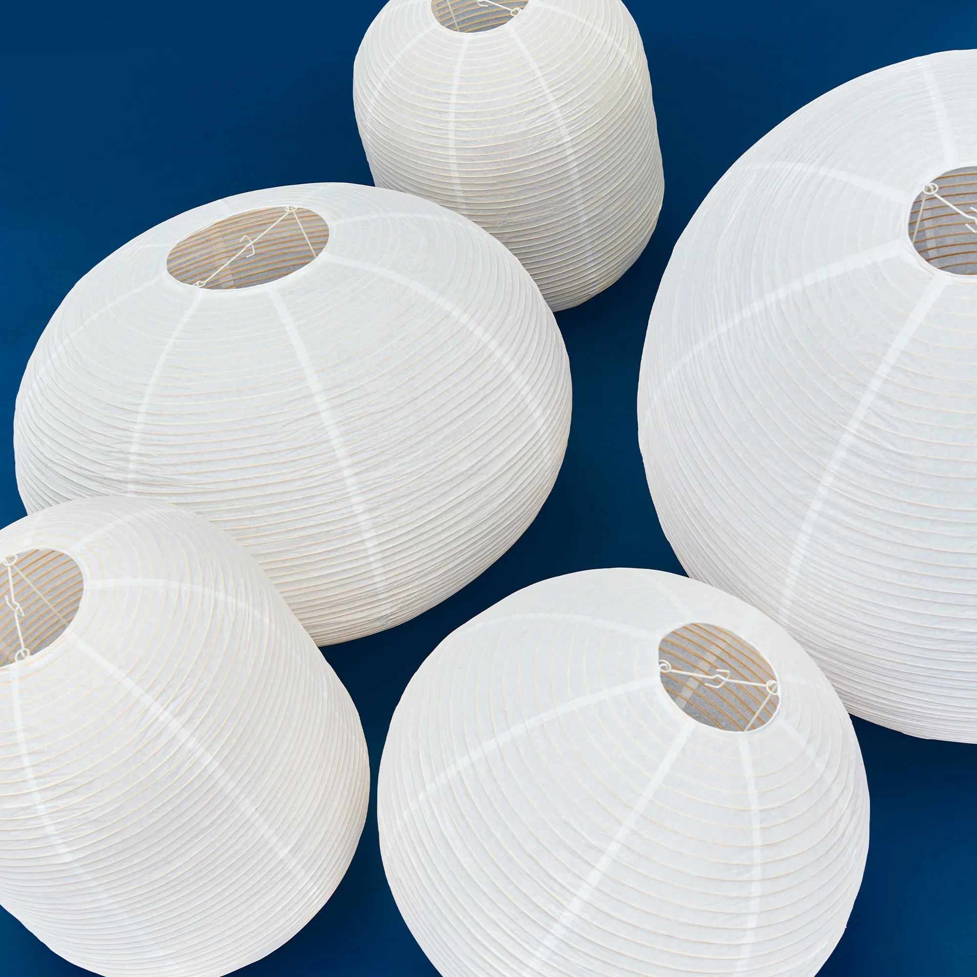 Rice Paper Lampshade Ellipse - 4