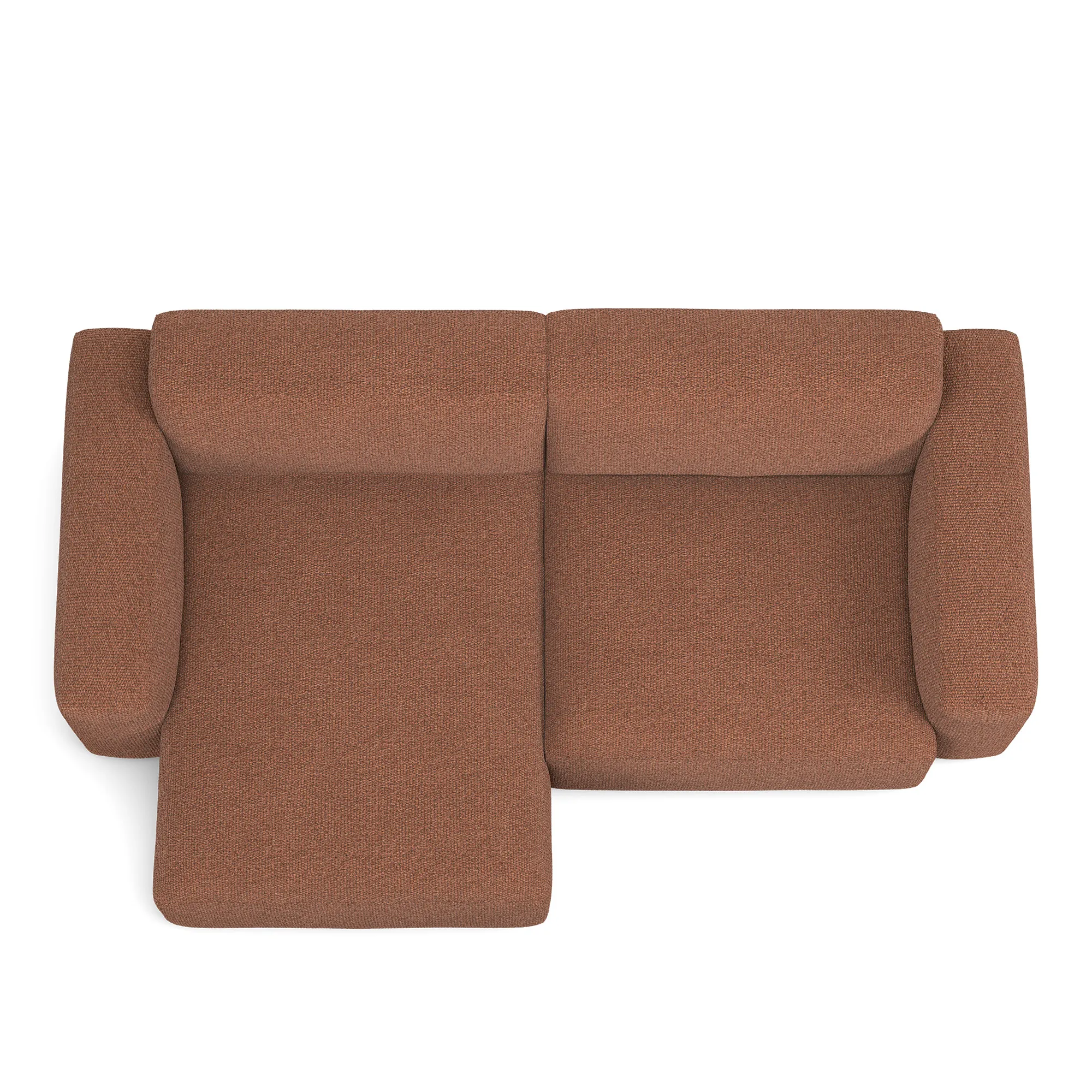 Brick 2-Seater Chaise Lounge Left - 8
