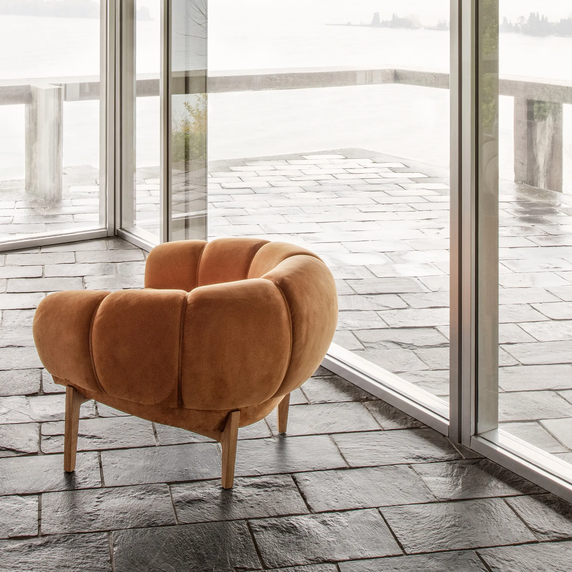 Croissant Lounge Chair Walnut - 6