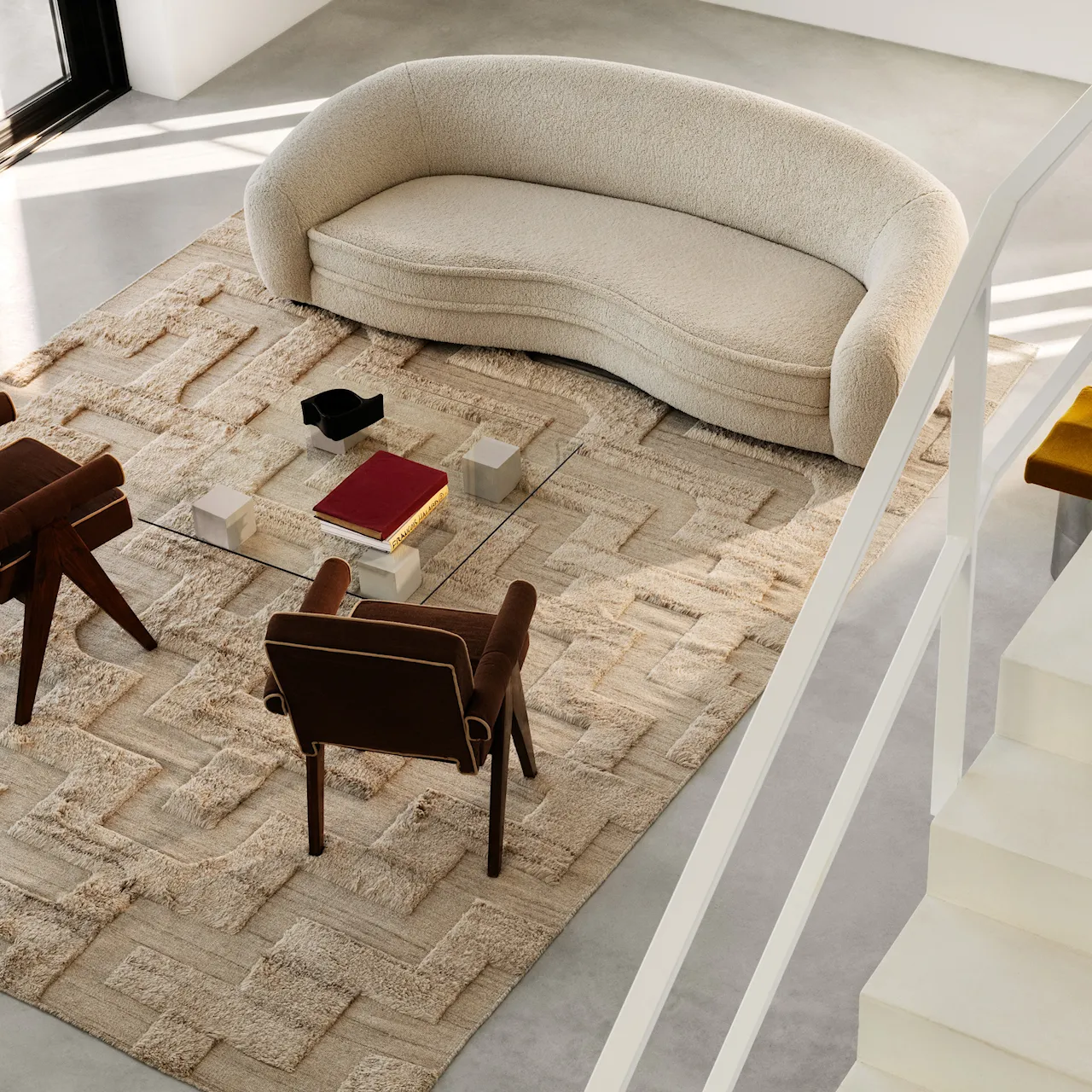 Boho Sand Mix Wool Rug