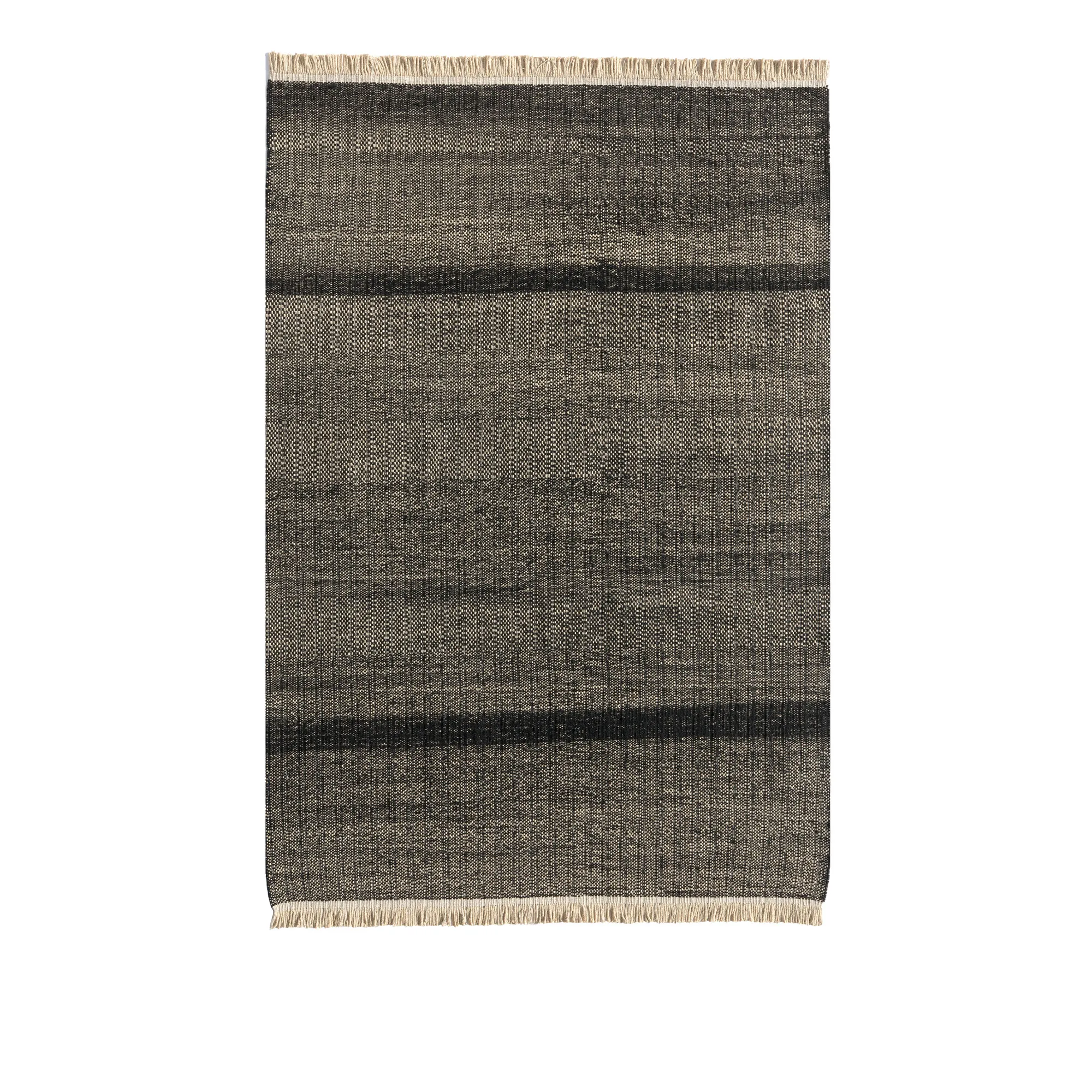 Tres Outdoor Texture Black Rug - 1
