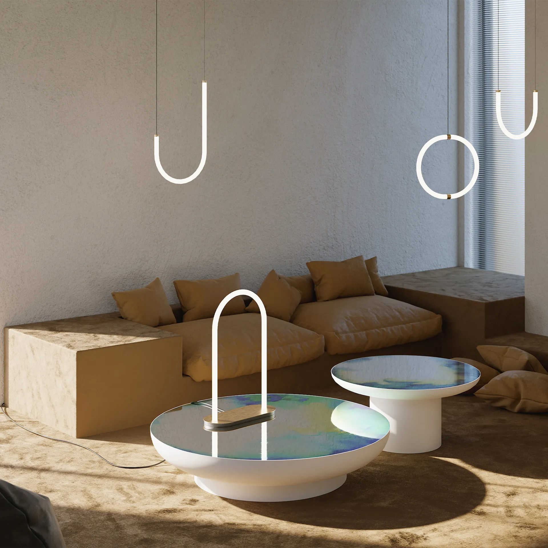 Unseen Suspension J pendant lamp - Petite Friture - NO GA