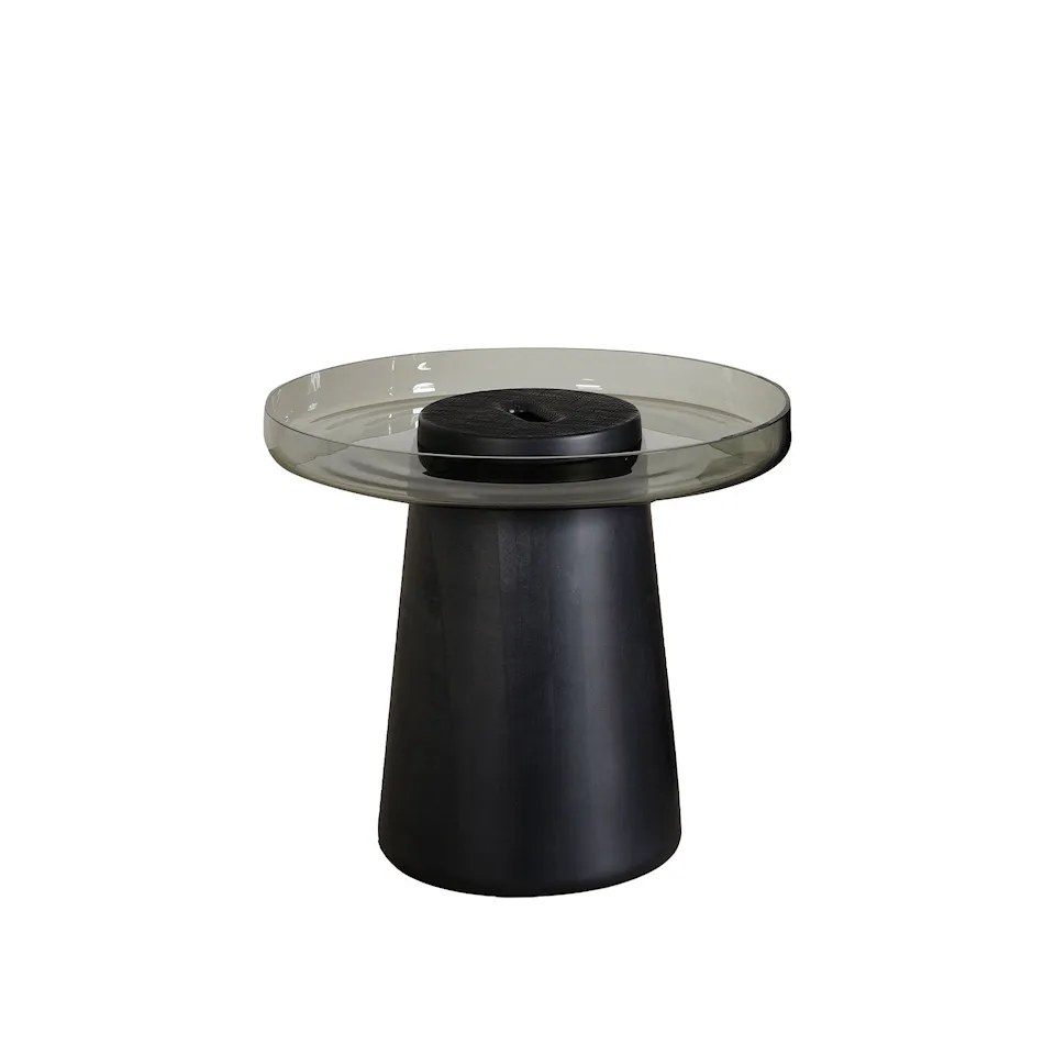 Koba Coffee Table Round Low - Maple Black