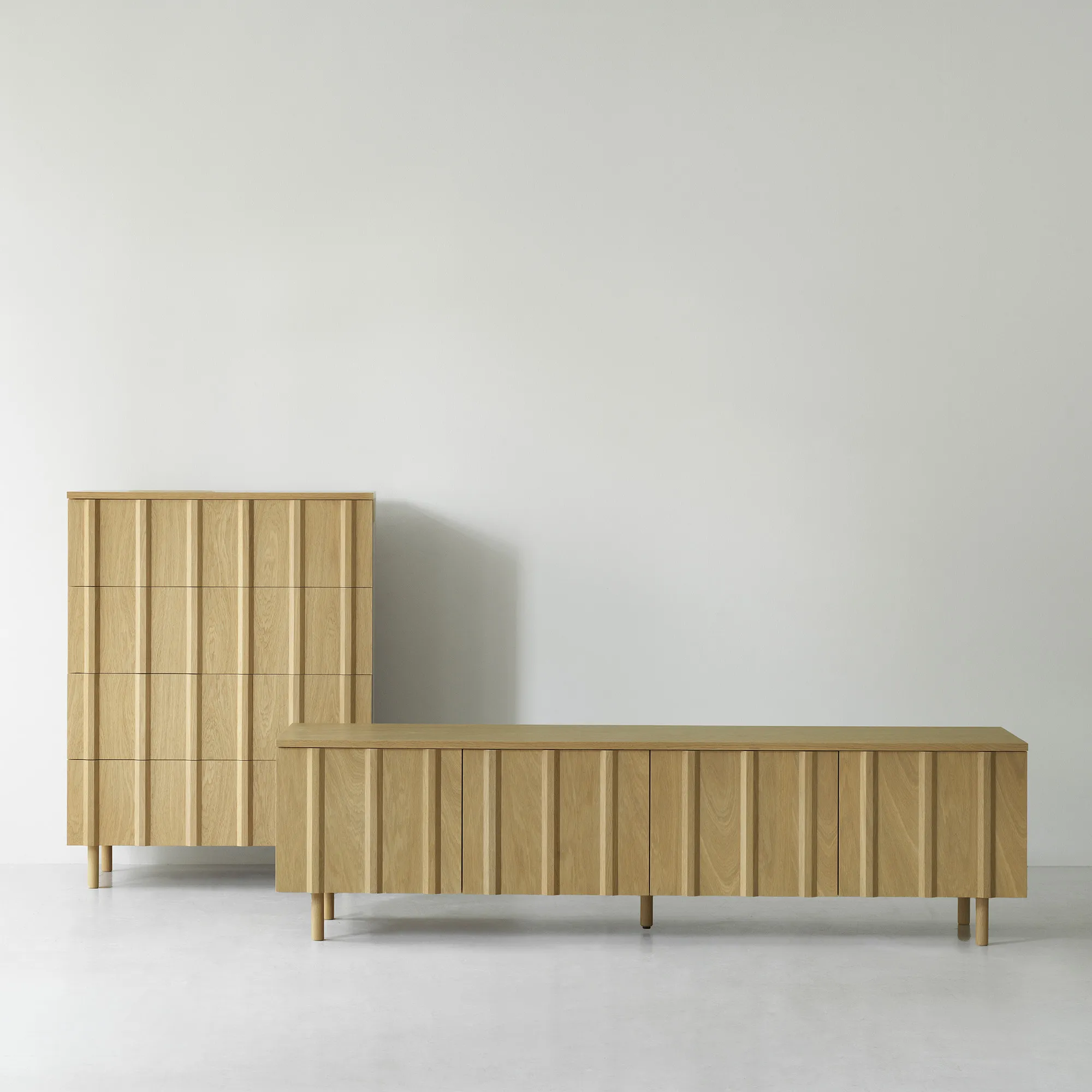 Rib Sideboard Low