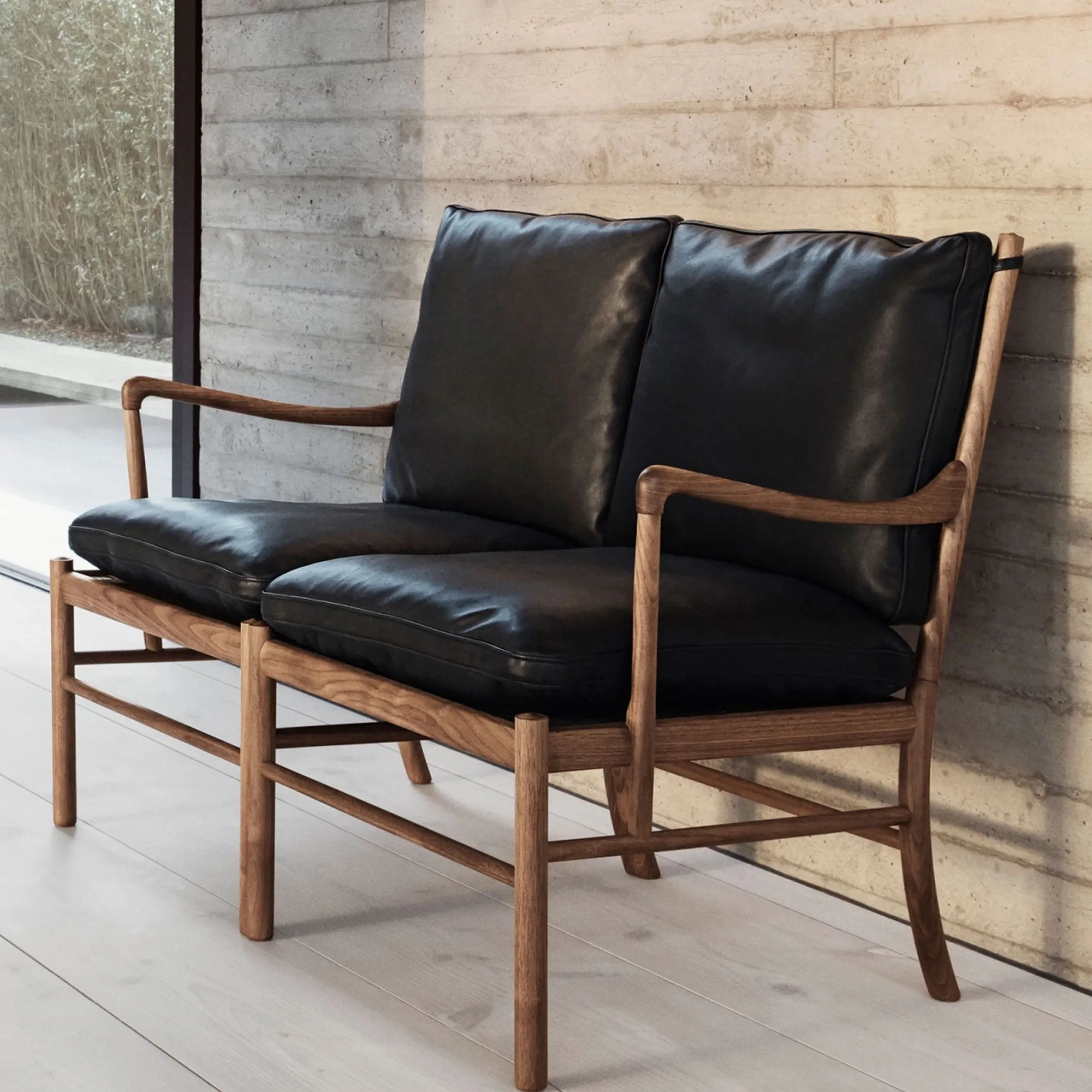 OW149-2 Colonial 2-Seater Sofa Walnut - 6