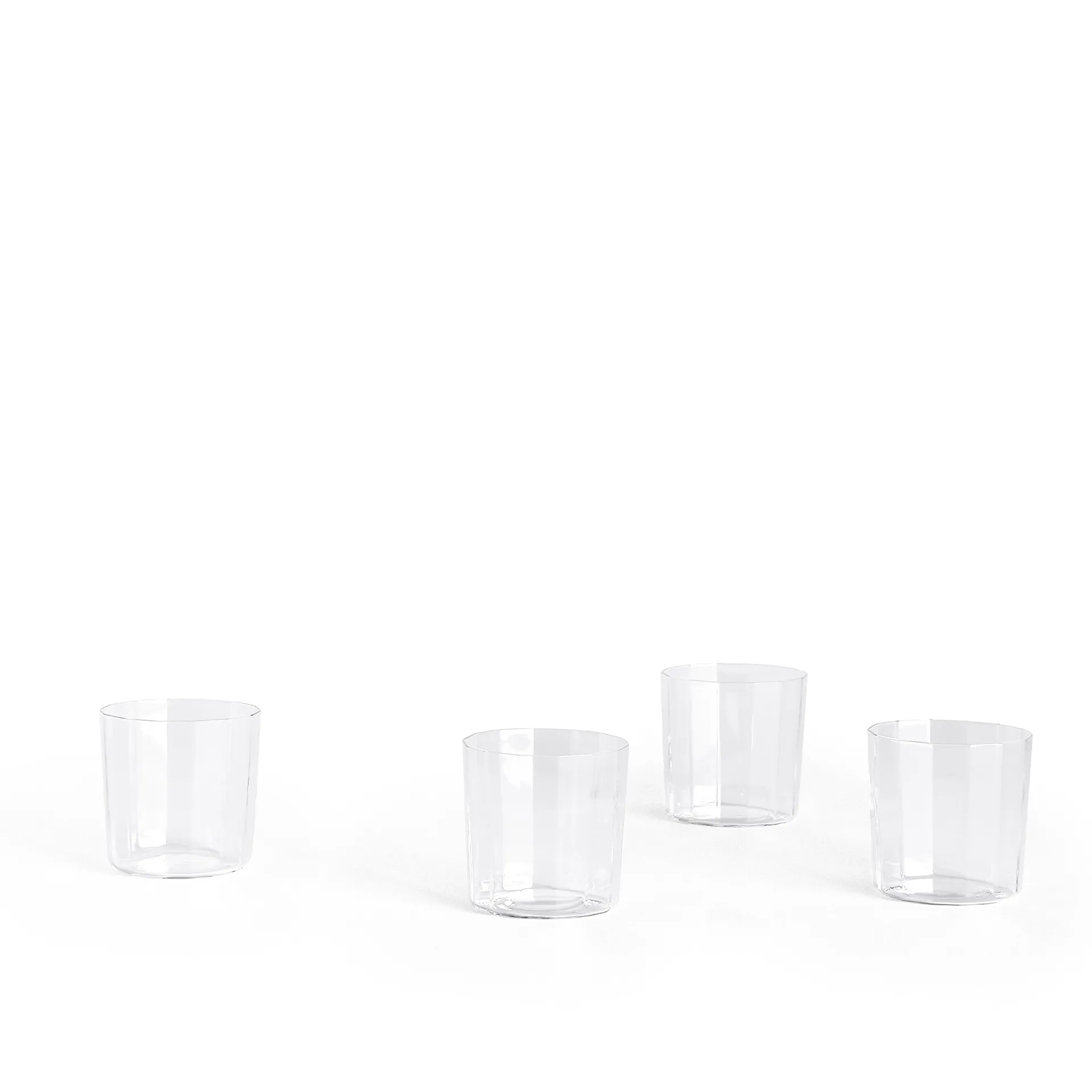 Angle glass 4-pack wide 7.5 cm clear - HAY - NO GA