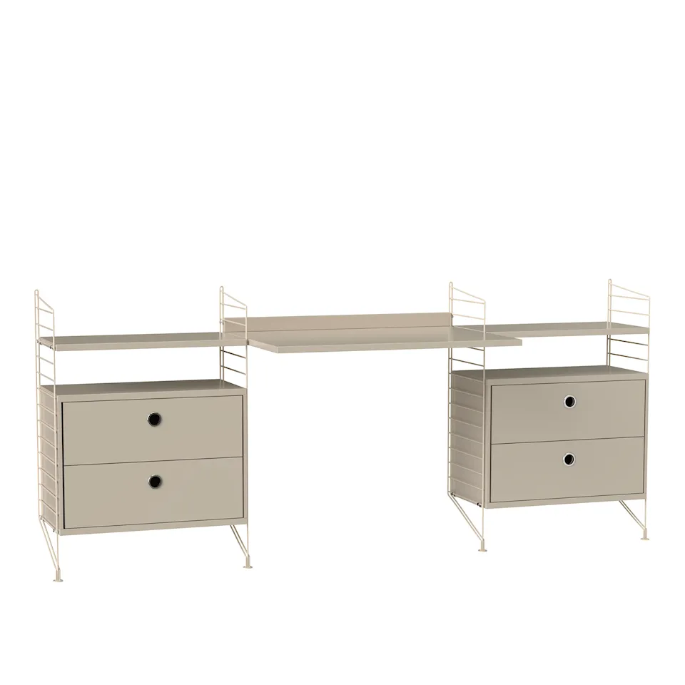 Office shelving system C beige/beige