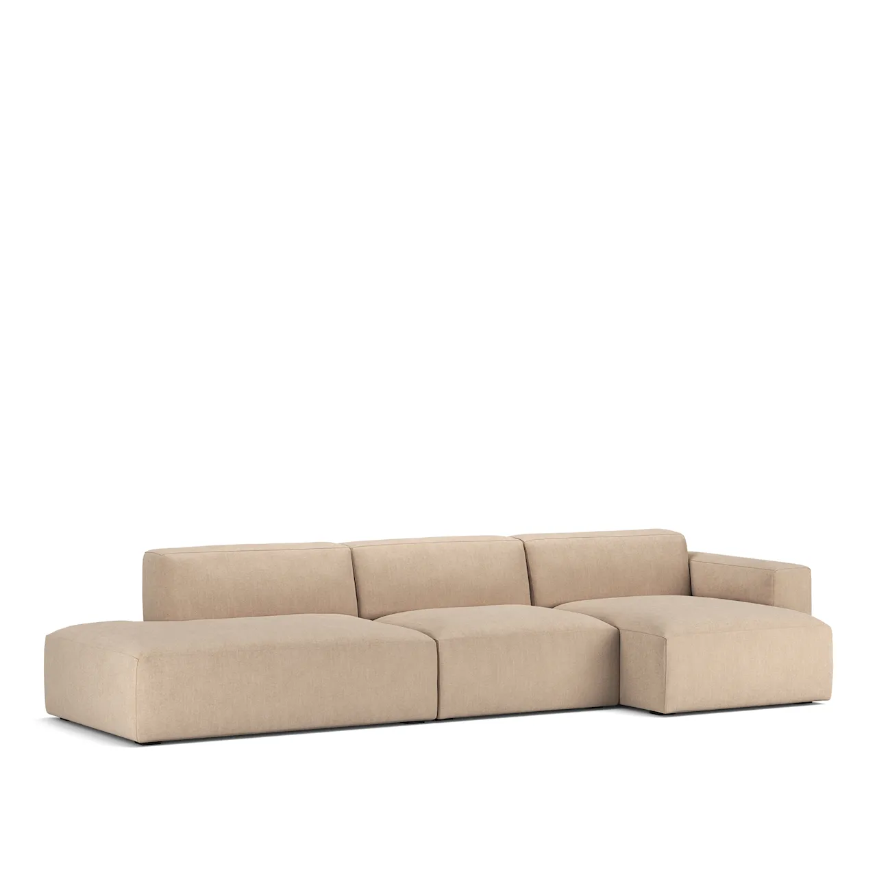 Brick 3-personers sofa chaiselong åben ende venstre