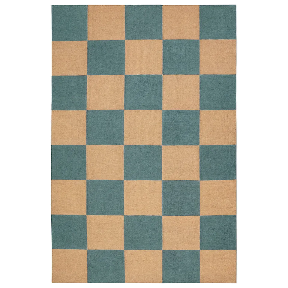 Square Blue/Coral villamatto