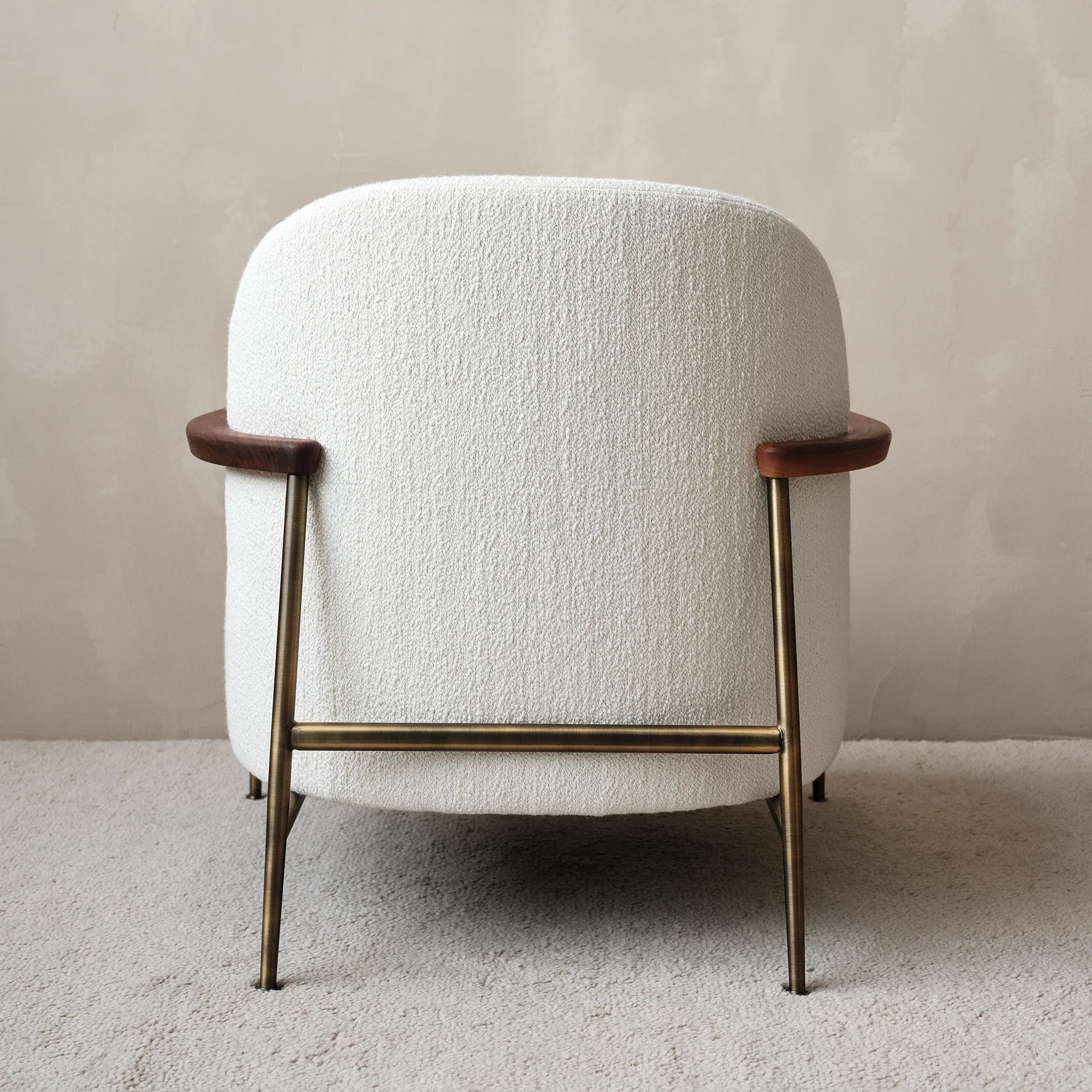 Sejour Lounge Chair with Armrest Walnut - 15