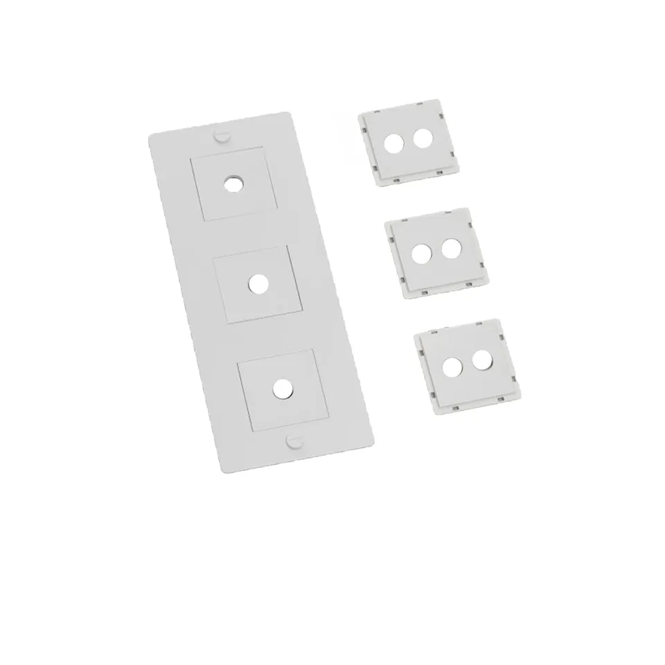 3G Wall Plate Vertical With Infills