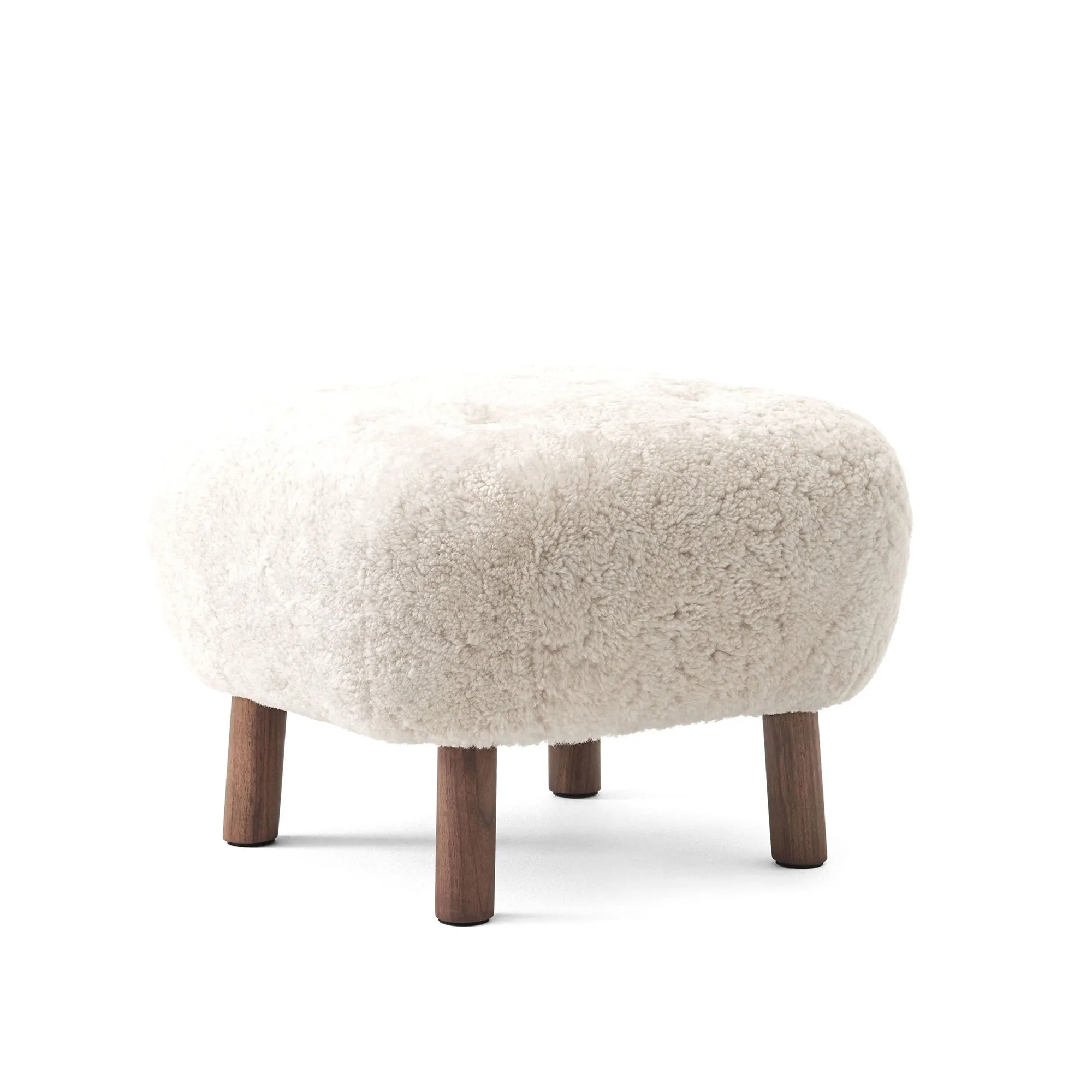 Little Petra Pouf Walnut - 1