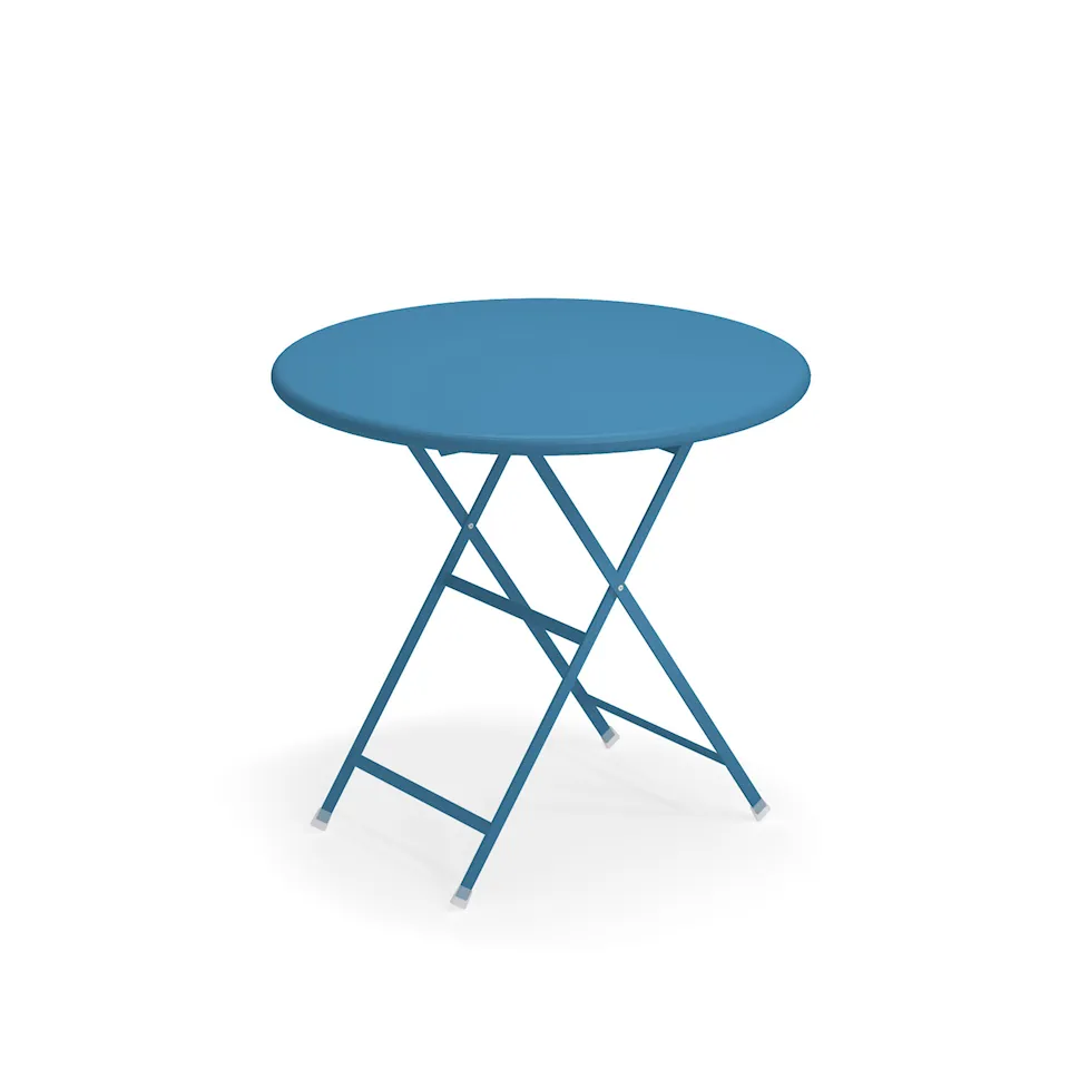 Arc en Ciel Folding Round Table, Blue