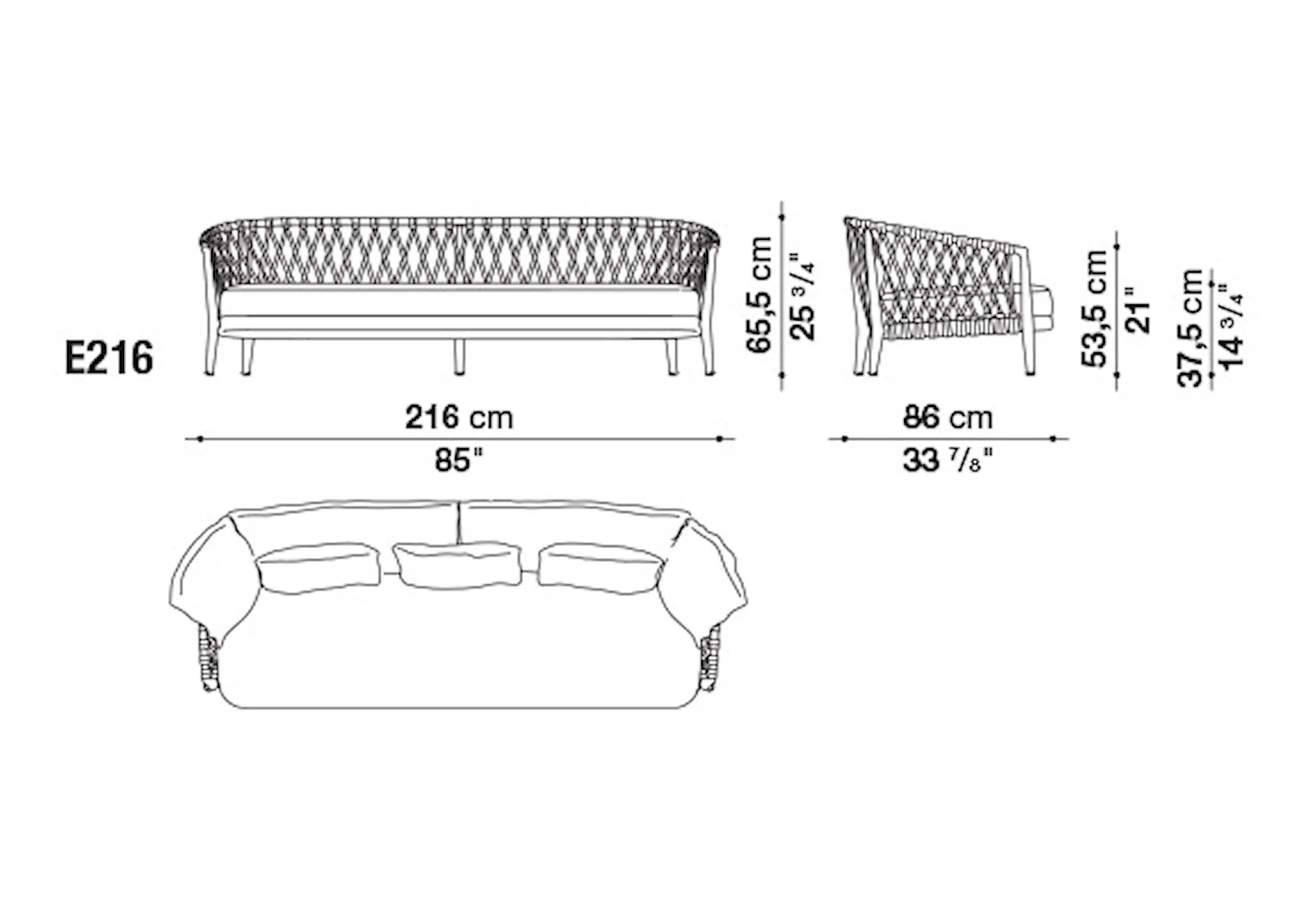 Erica Outdoor Sofa - B&B Italia - Antonio Citterio - NO GA