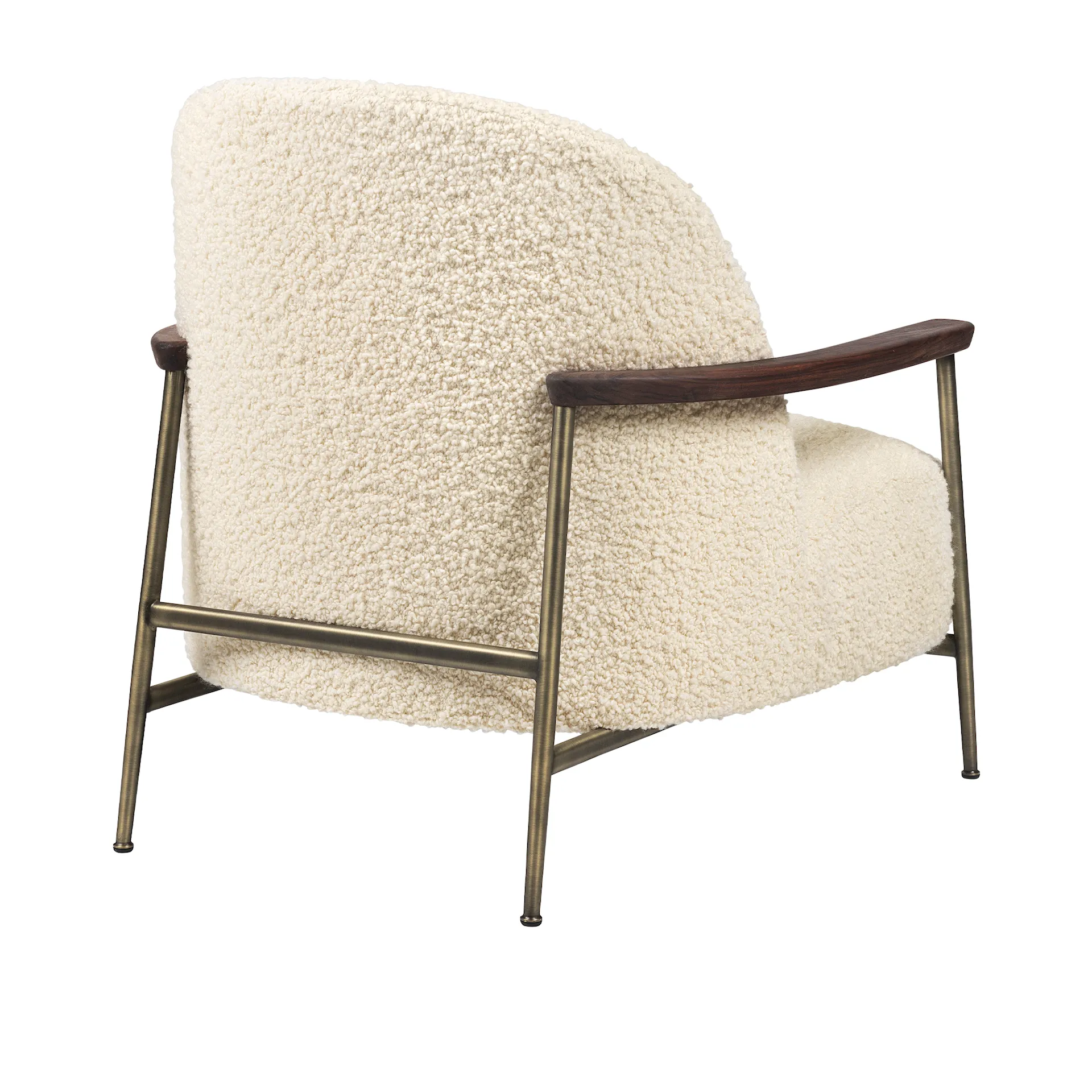 Sejour Lounge Chair with Armrest Walnut - Gubi - GamFratesi - NO GA