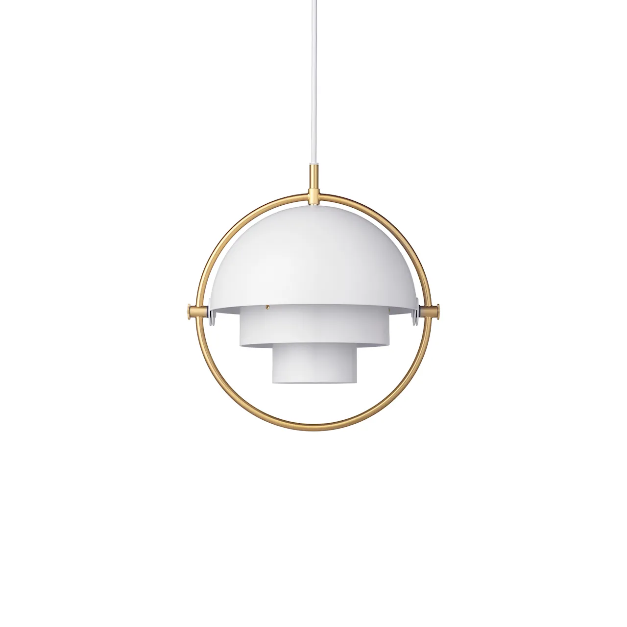 Multi-Lite pendant lamp small brass/black