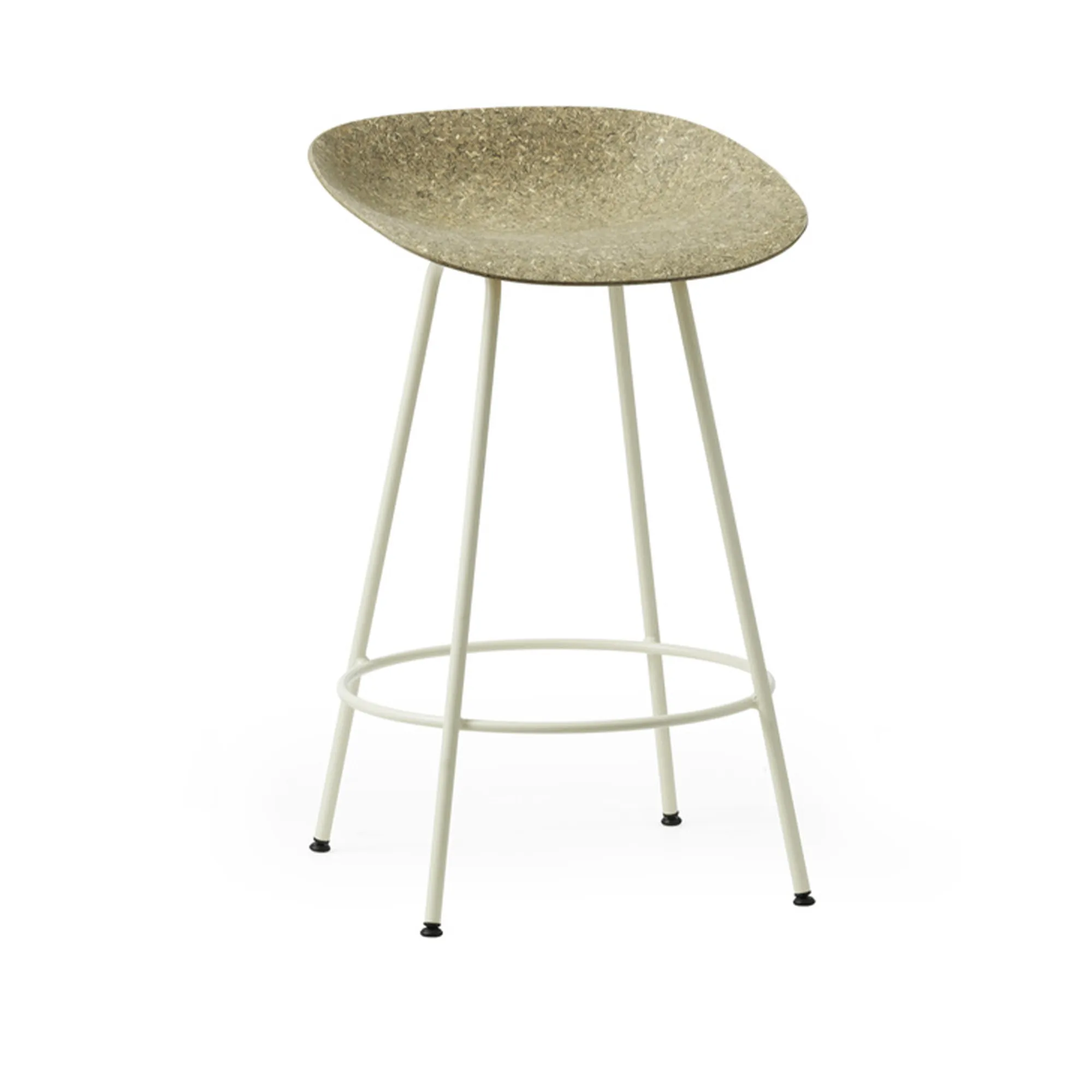 Mat Barstool 65 cm Cream Steel - 4