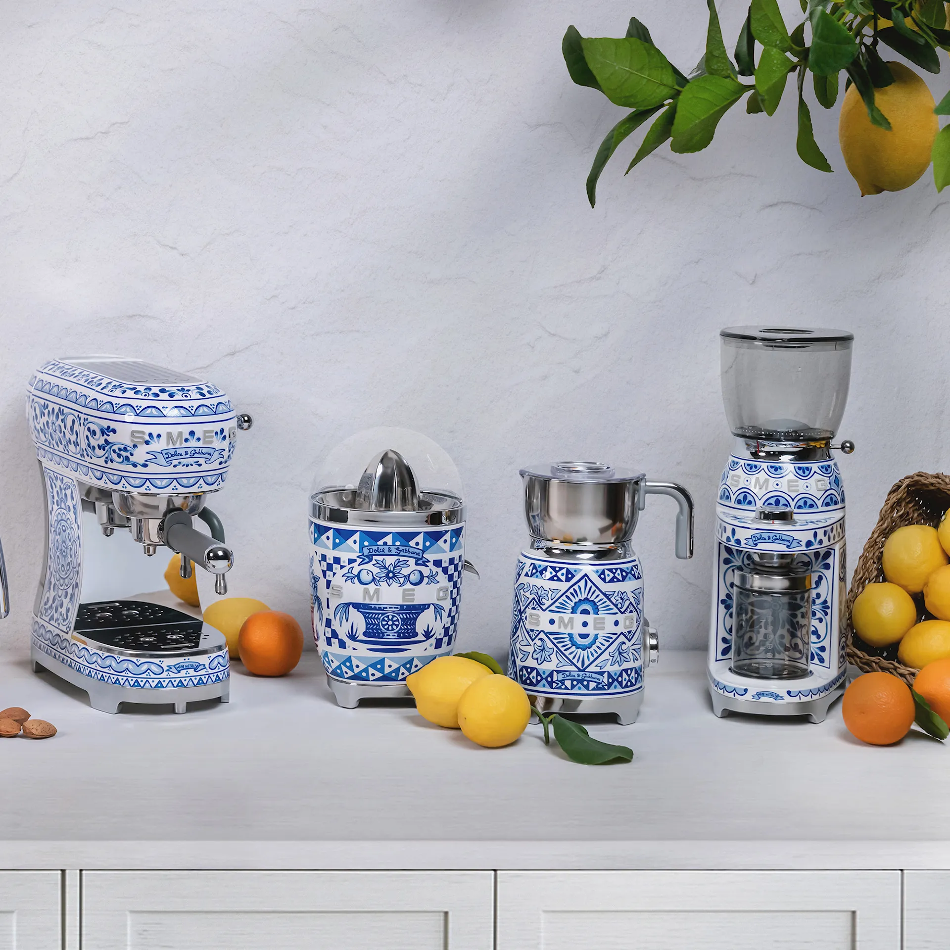 Smeg 2 skiver brødrister Dolce&Gabbana Blue - Smeg - NO GA