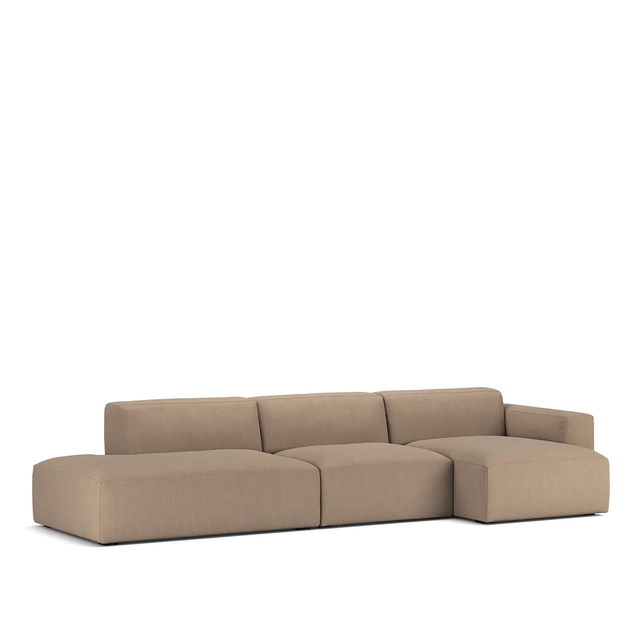 Brick 3-Seater Chaise Lounge Open End Left