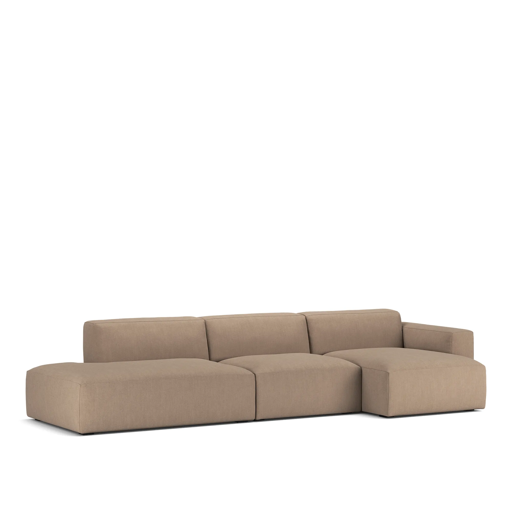 Brick 3-Seater Chaise Lounge Open End Left - 2