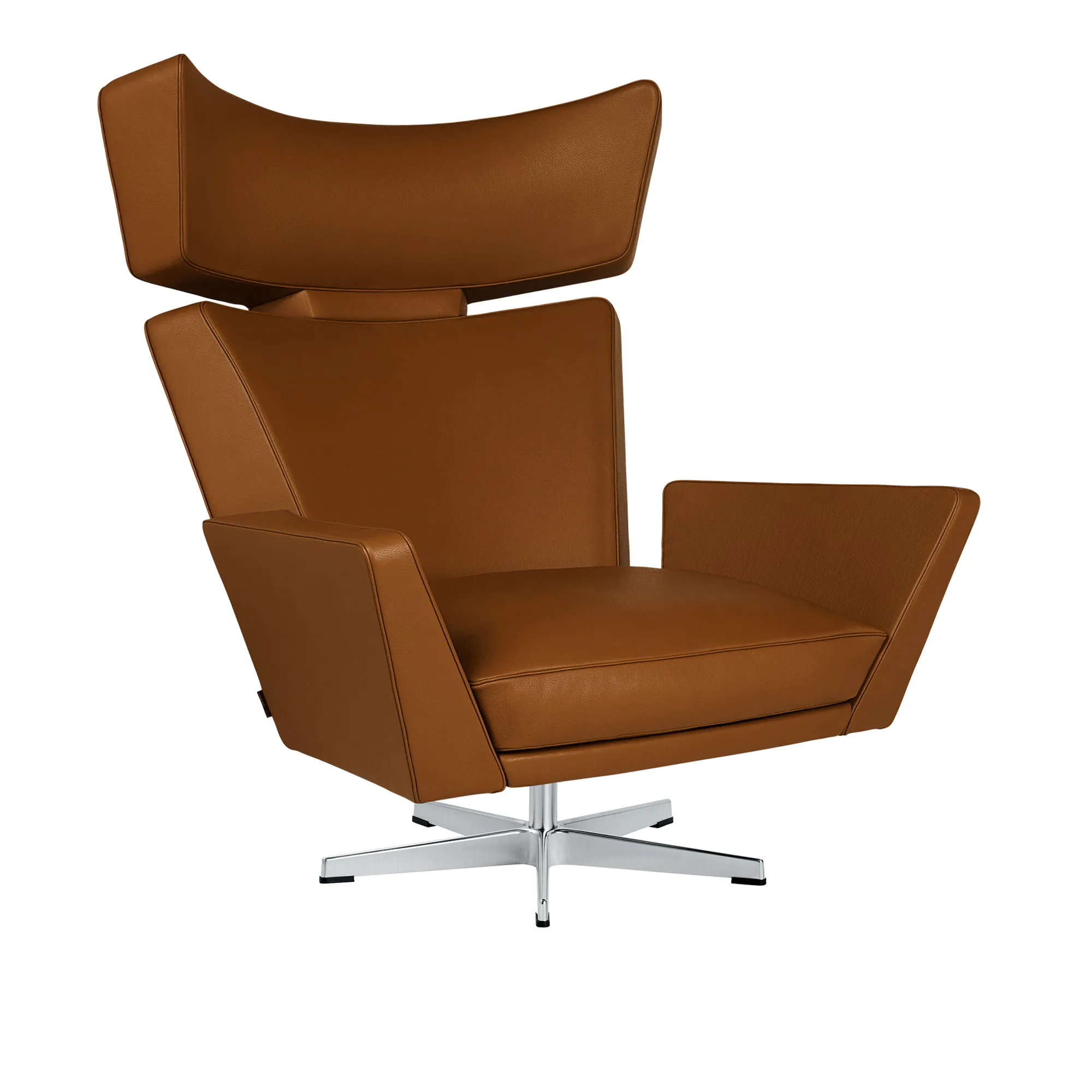 4201 Oksen lænestol Satin Polished - 1