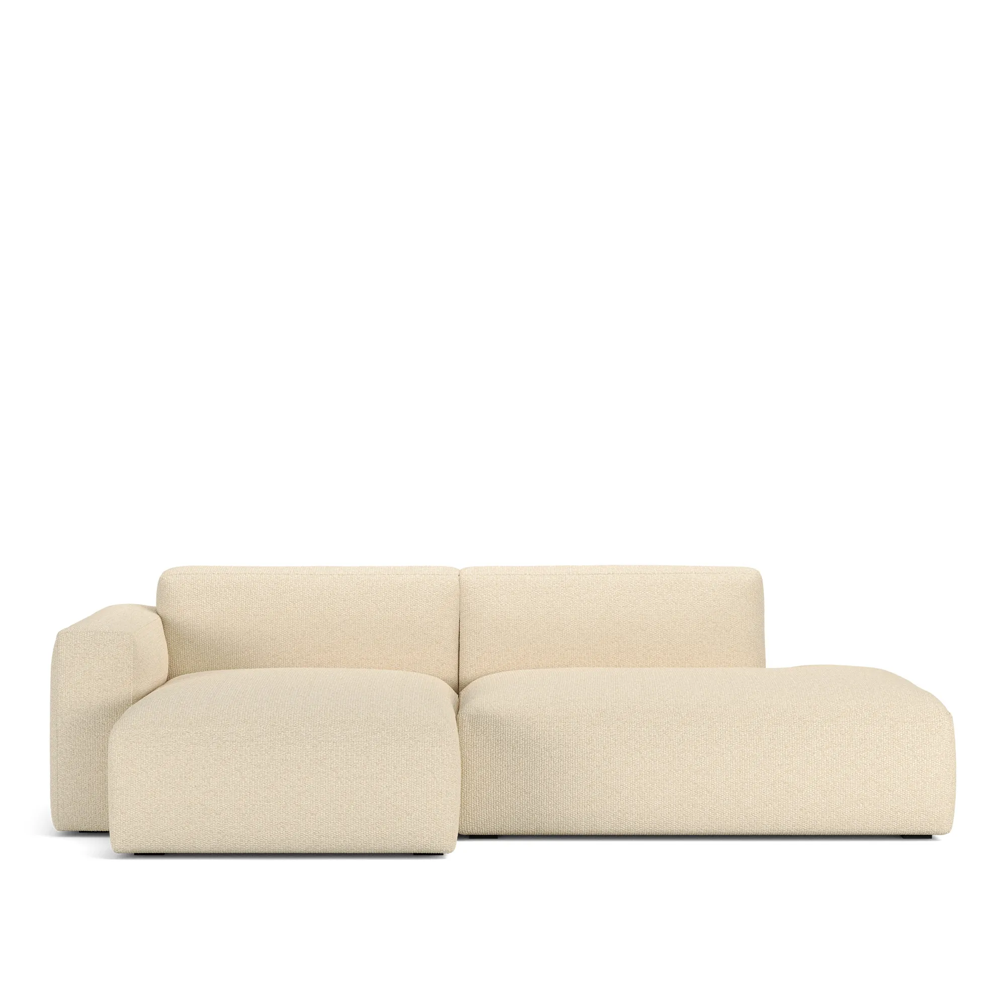 Brick 2-Seater Chaise Lounge Open End Right - 1