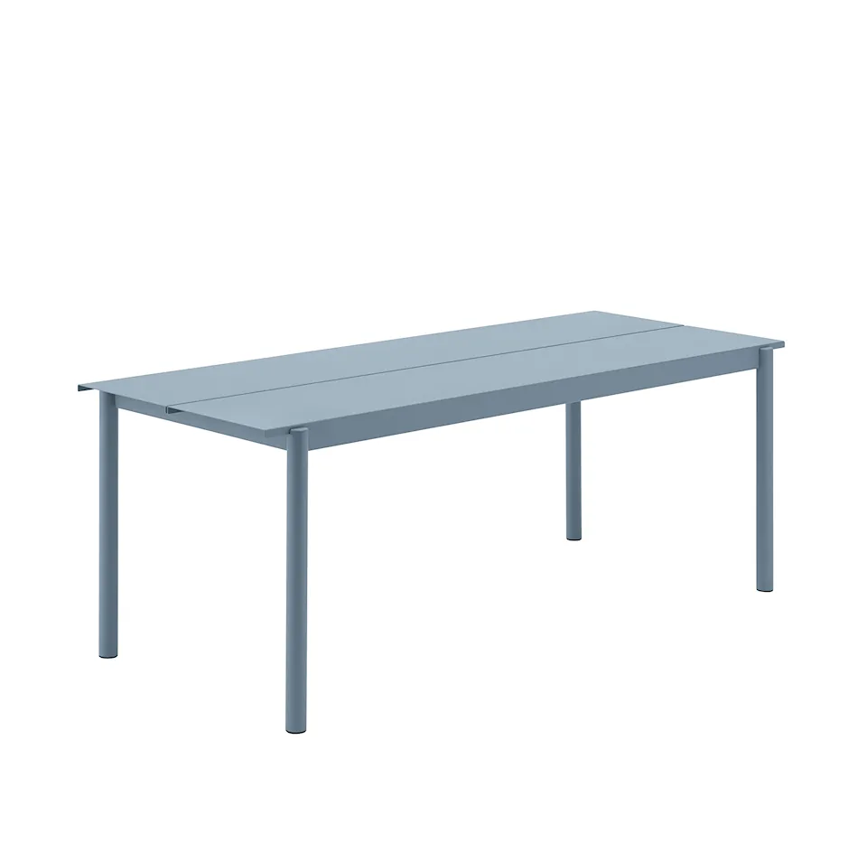 Linear Steel Table 200 cm Pale Blue