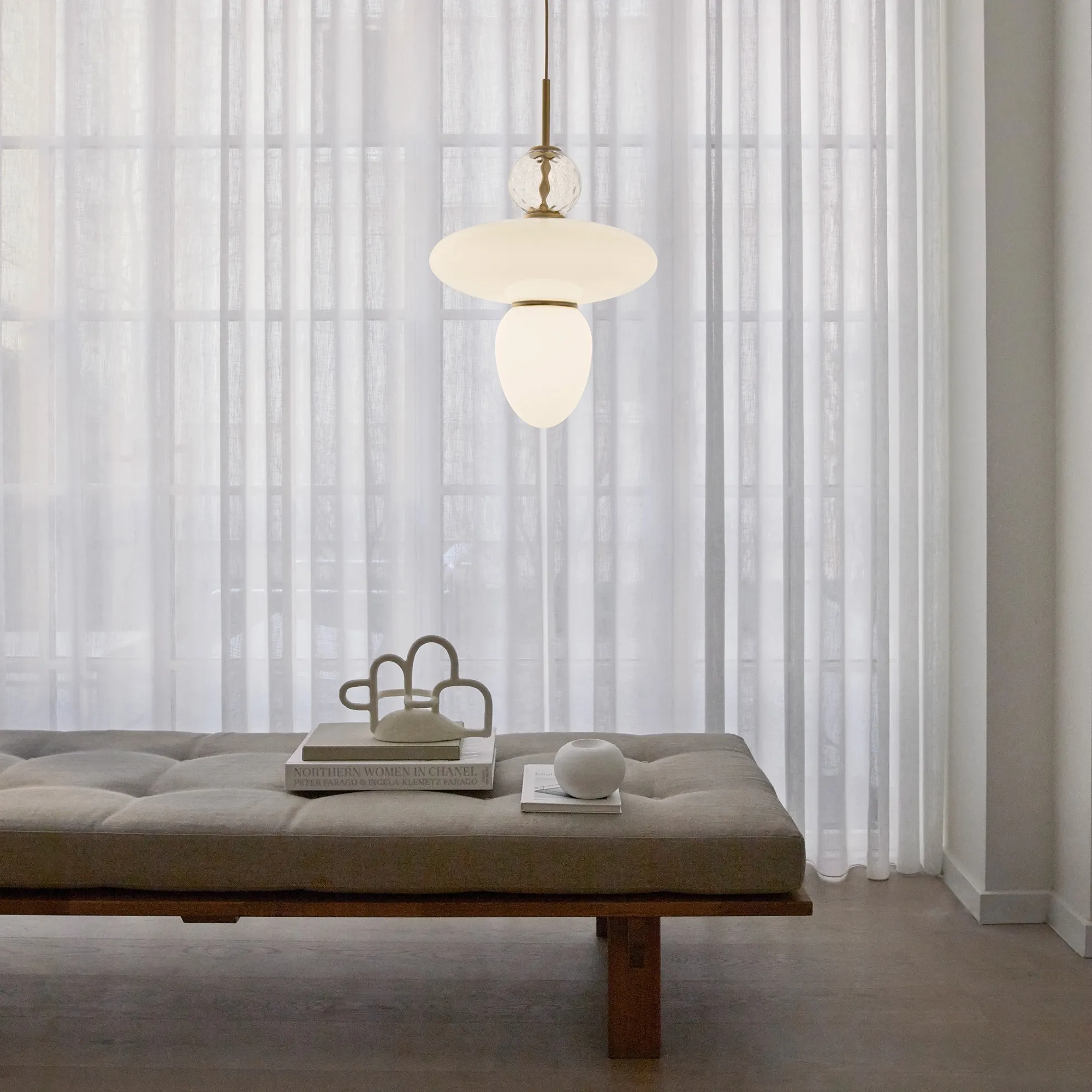 Rizzatto 43 Satin Brass/Opal White - 2
