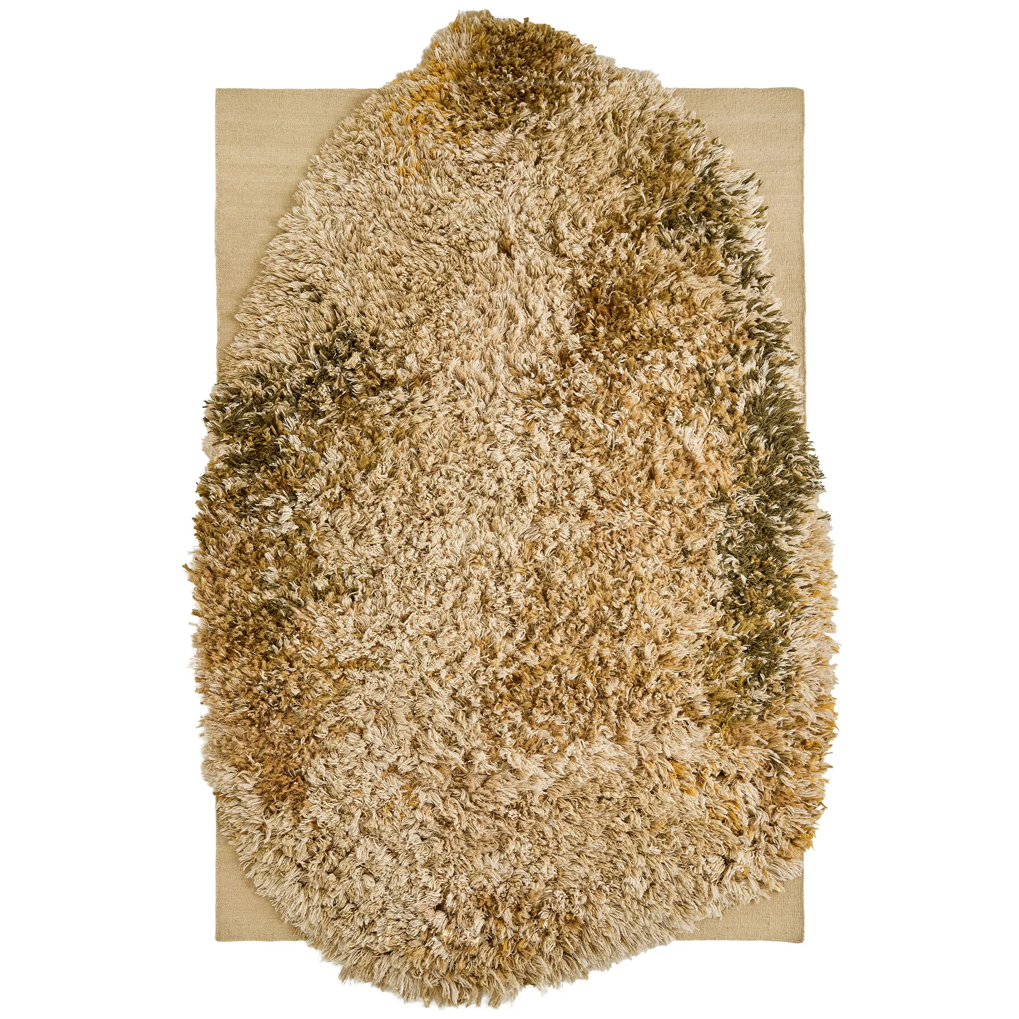 Alga wollen vloerkleed Ochre - 1