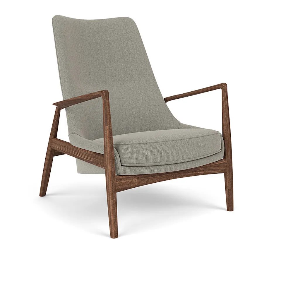 The Seal Lounge Chair High Walnut