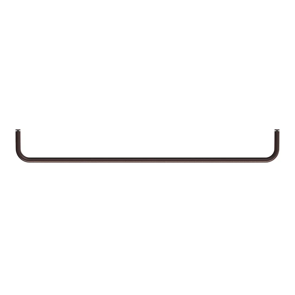 Metal shelf rod 78cm dark brown