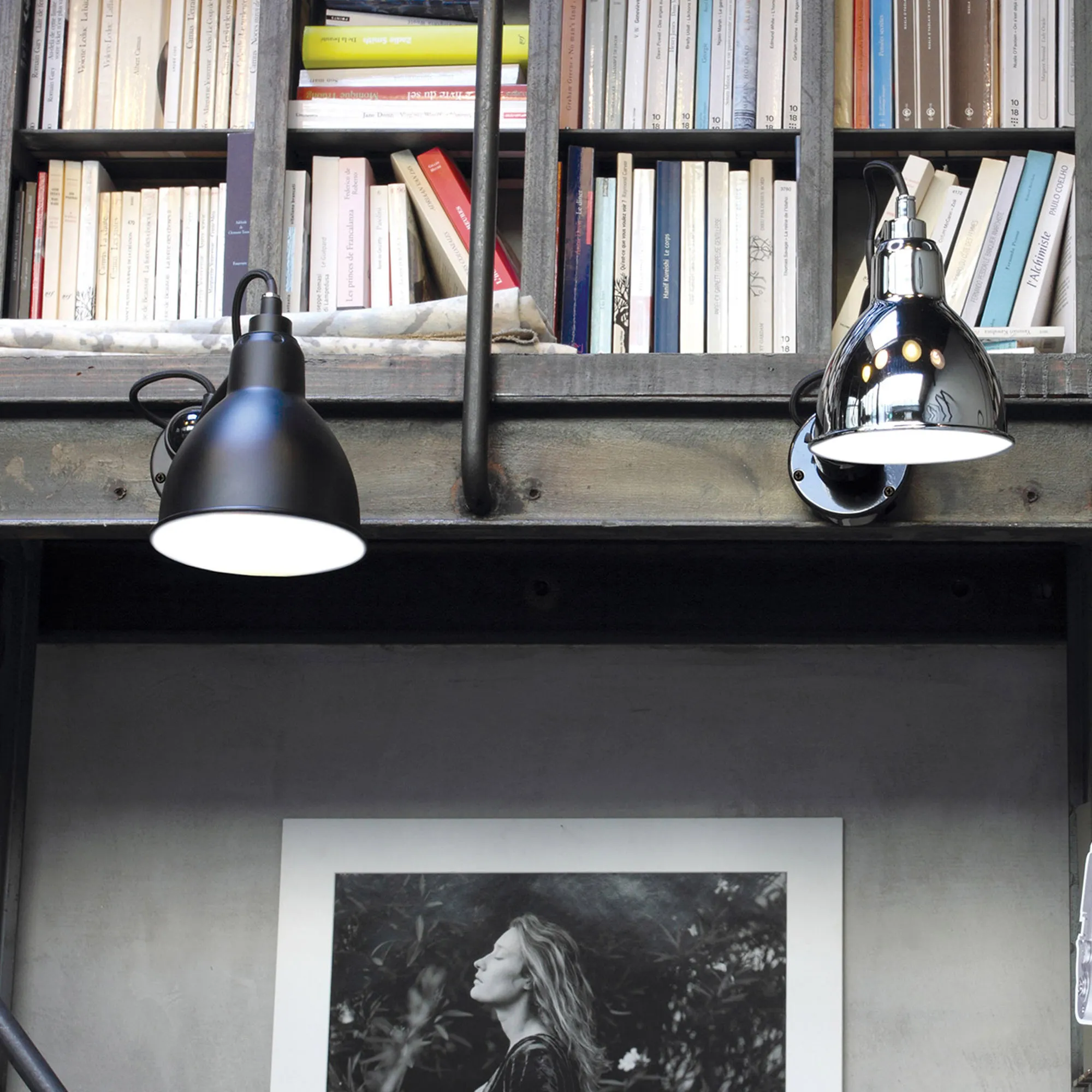 Lampe Gras No304 Round - Black base - 2