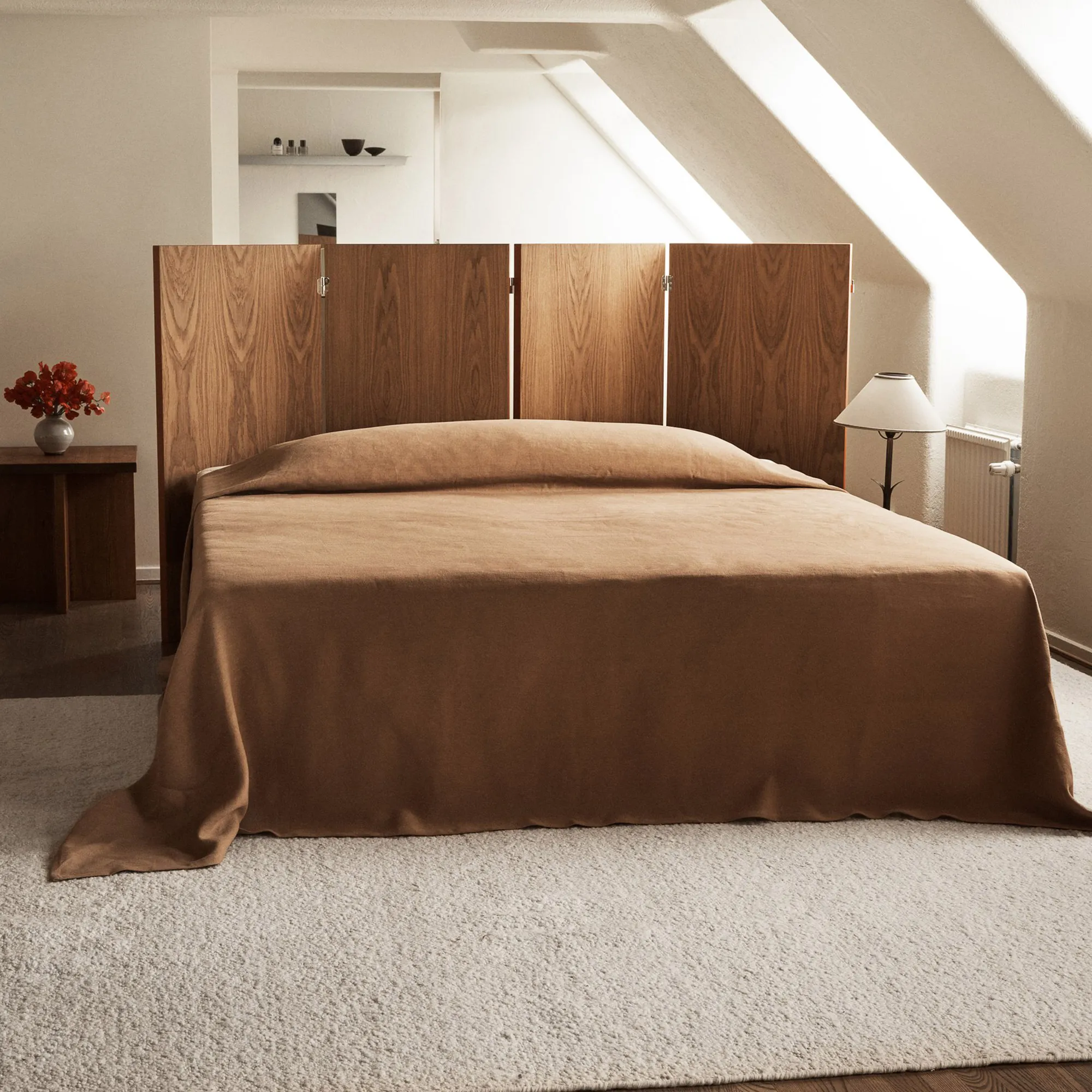 Boucle Cream wool rug - 4