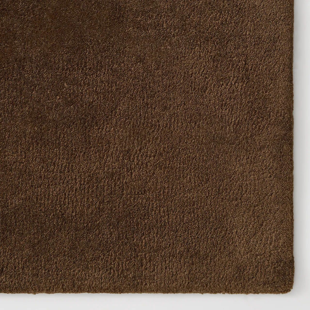 Origin Solid Chocolate Wool Rug