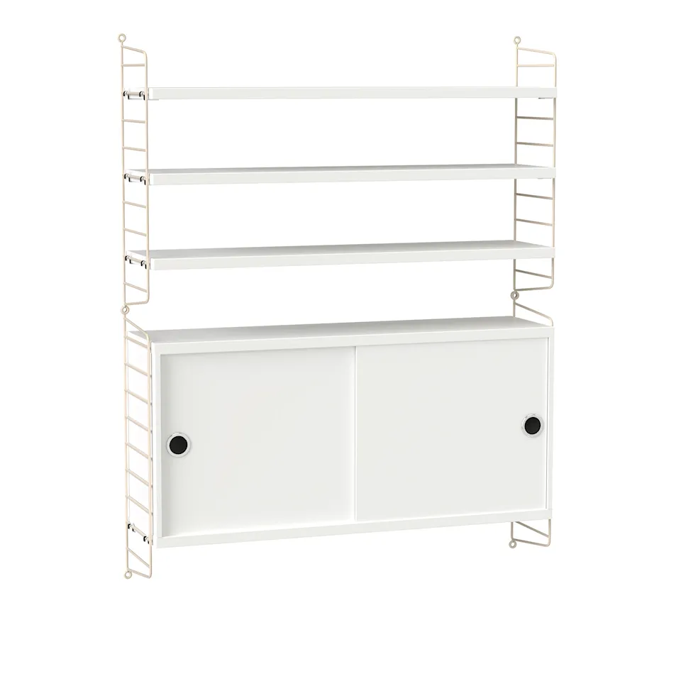 Vardagsrum Hyllsystem I Vit / Beige