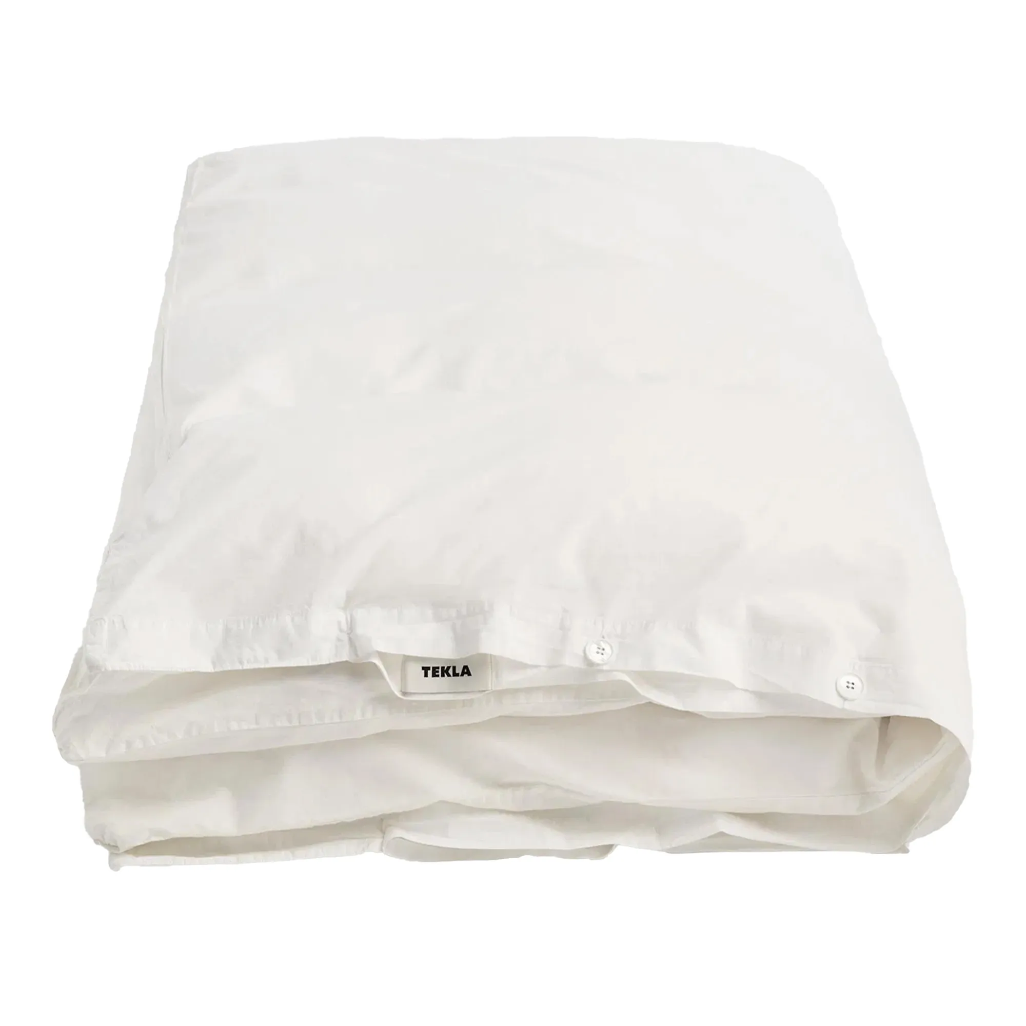 Percale Solid Broken White dekbedovertrek - 1