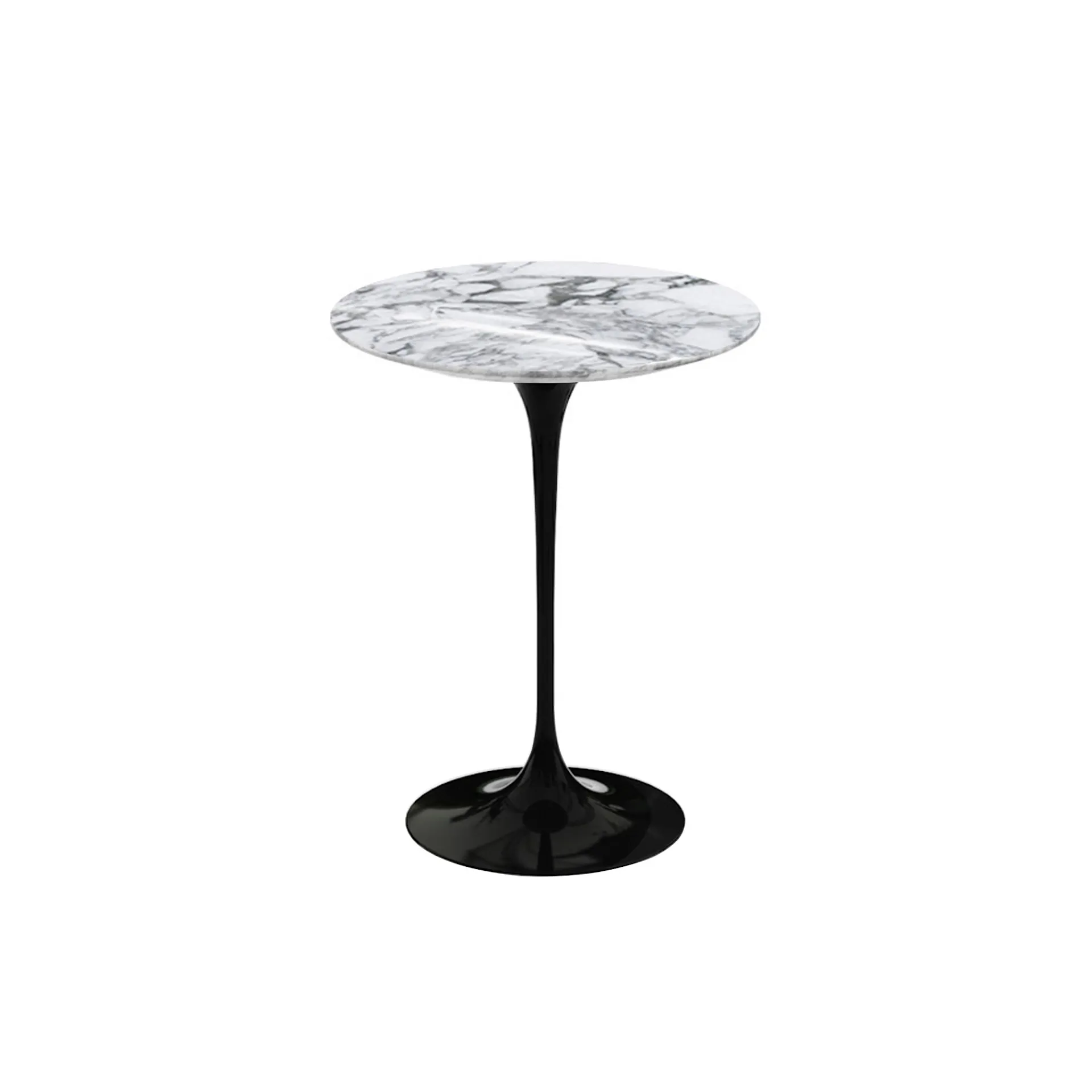 Saarinen Round Side Table - Black - Knoll - Eero Saarinen - NO GA