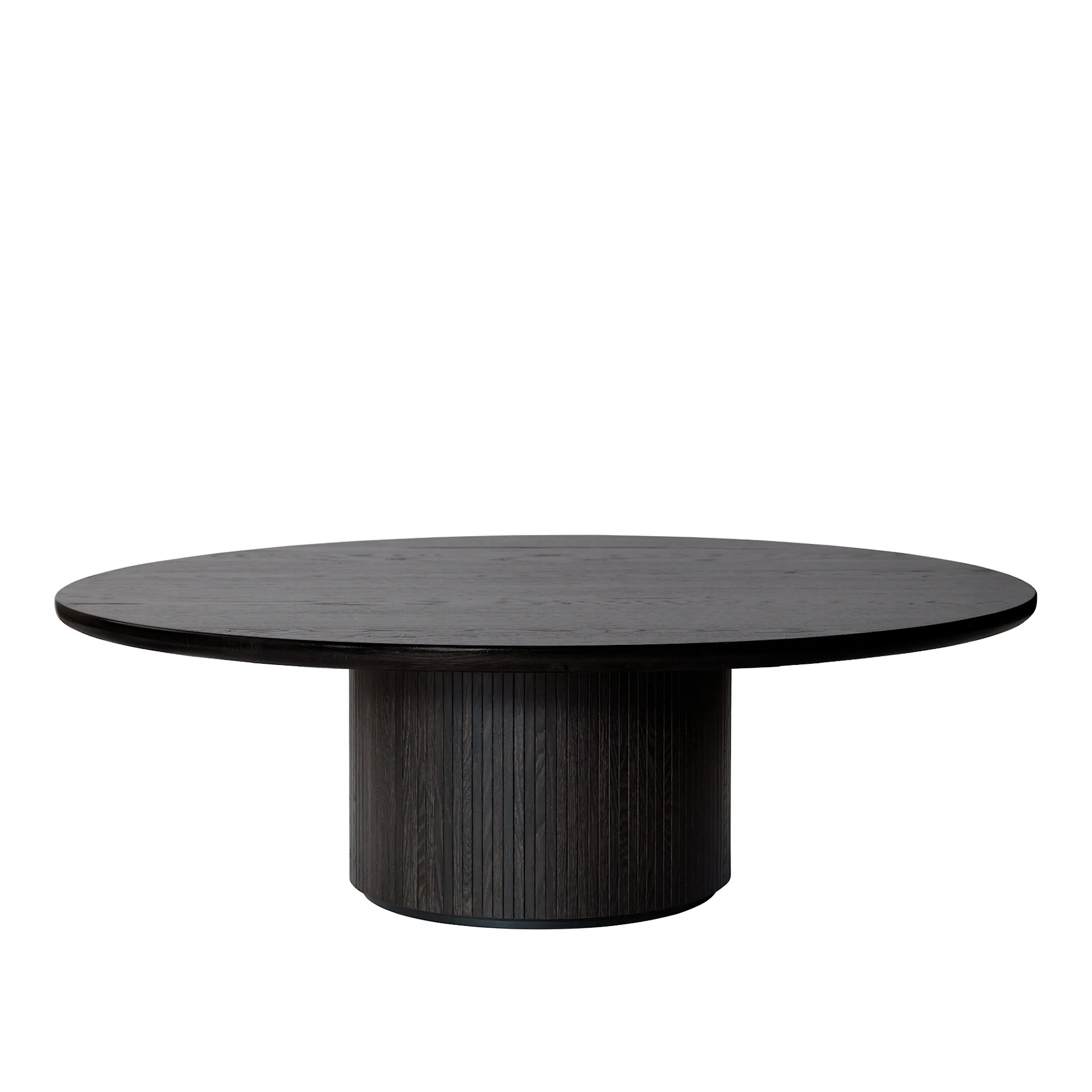 Moon Coffee Table Round Brown Black Stained Oak - Gubi - NO GA