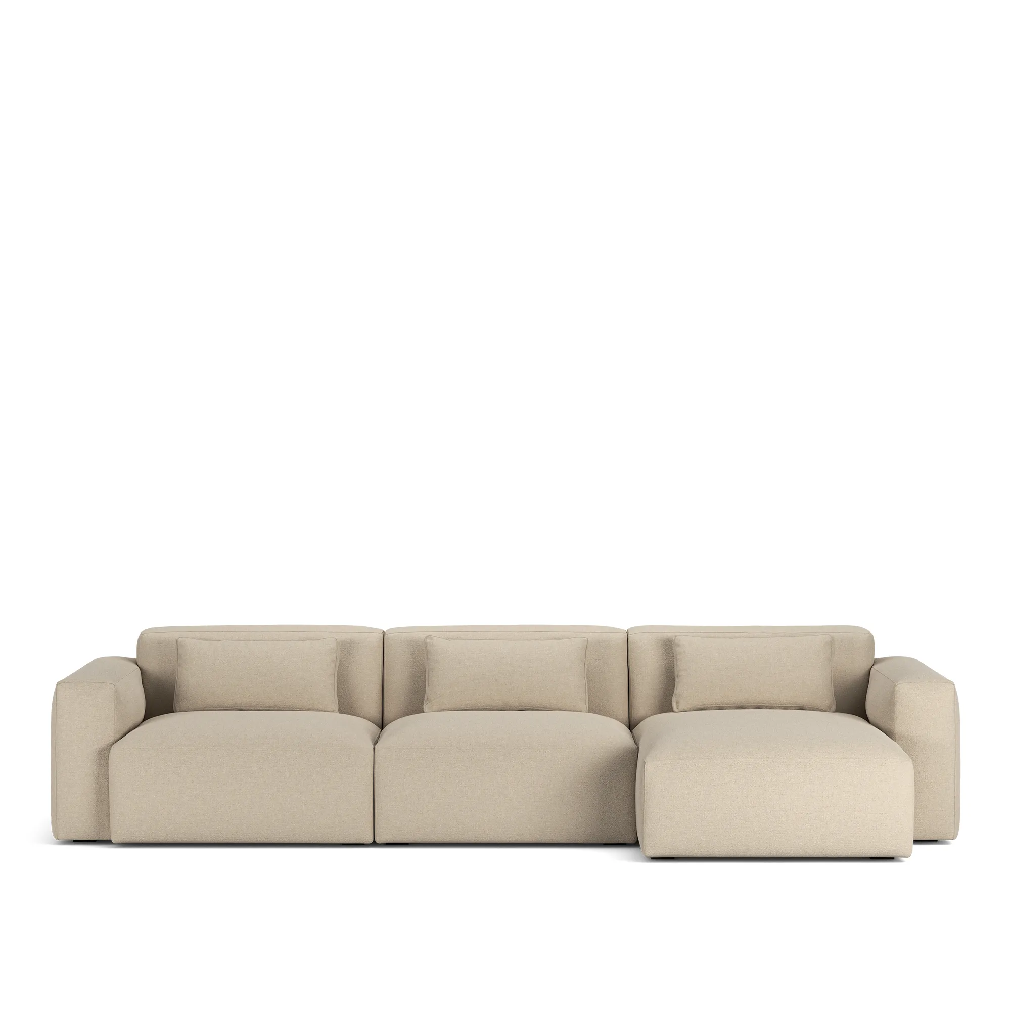 Brick 3-zitsbank met chaise longue rechts - 9
