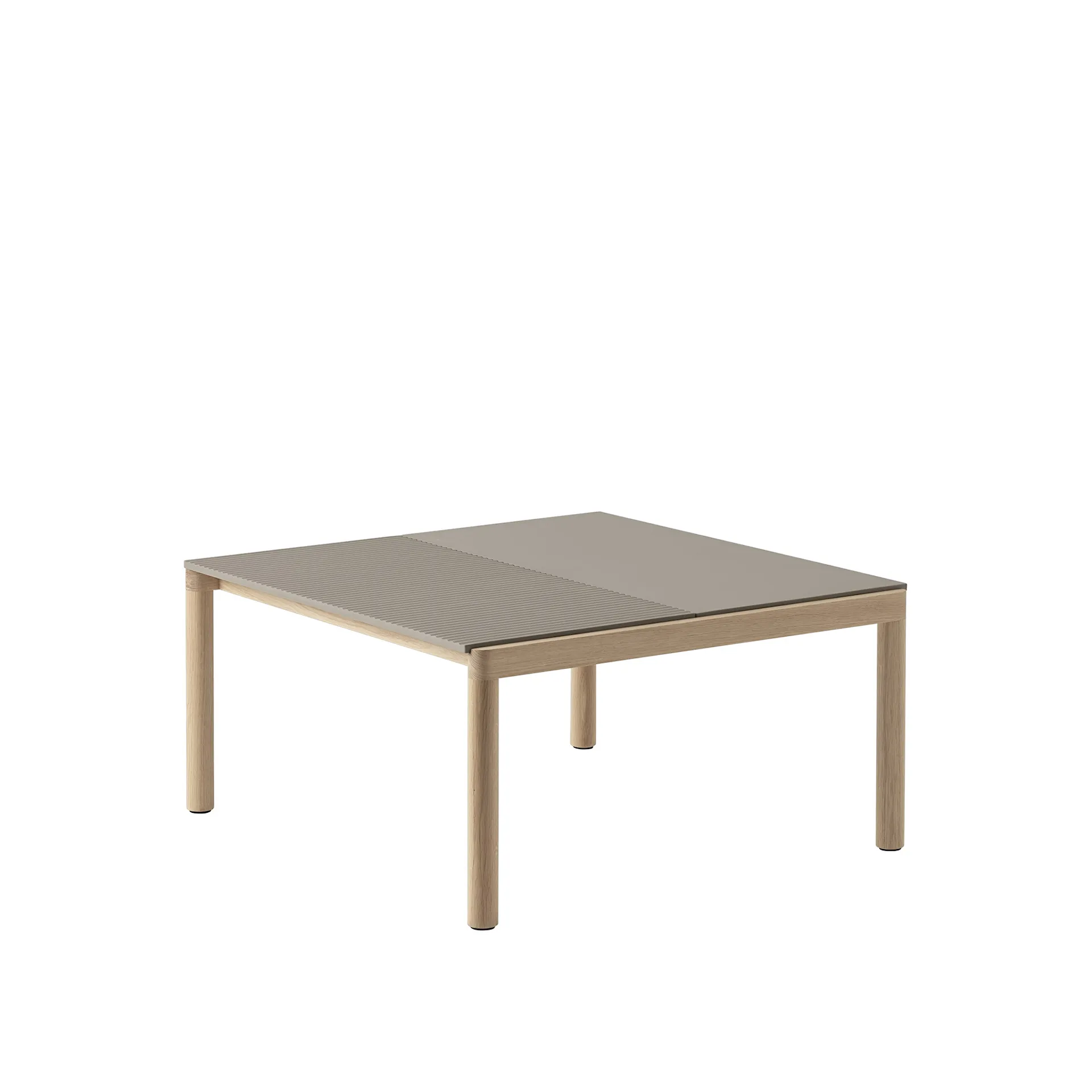 Couple Coffee Table 1 Plain 1 Wavy 80 x 84 x 40 - Muuto - NO GA