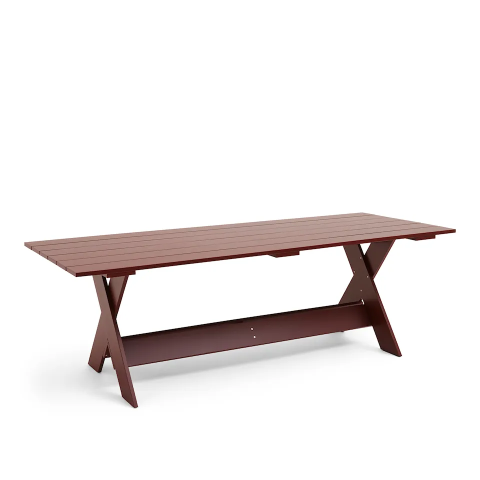 Crate Dining Table L230 - Iron red