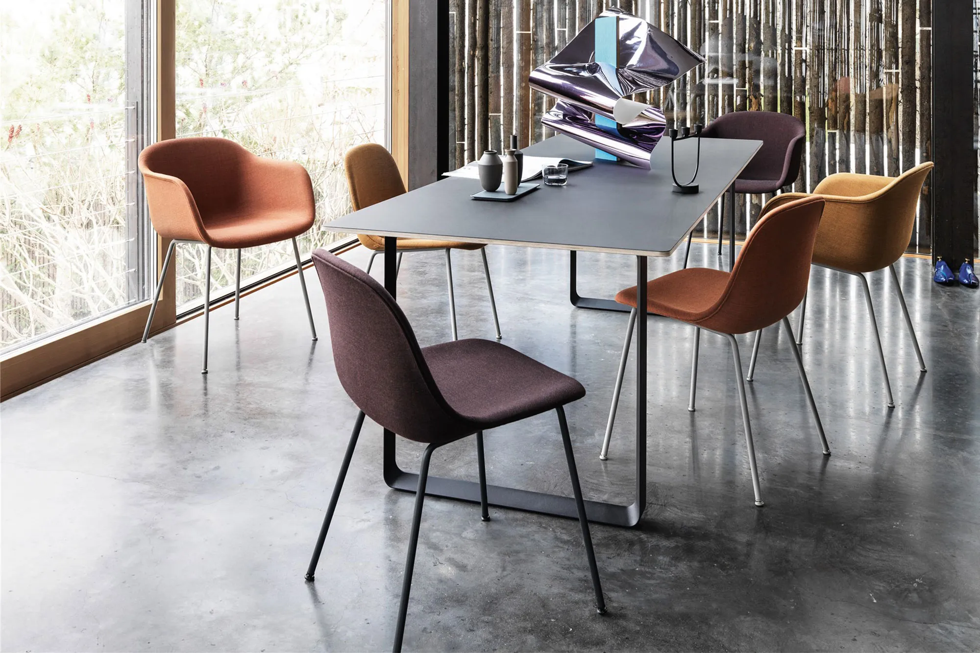 Fiber Armchair - Tube Base - 5
