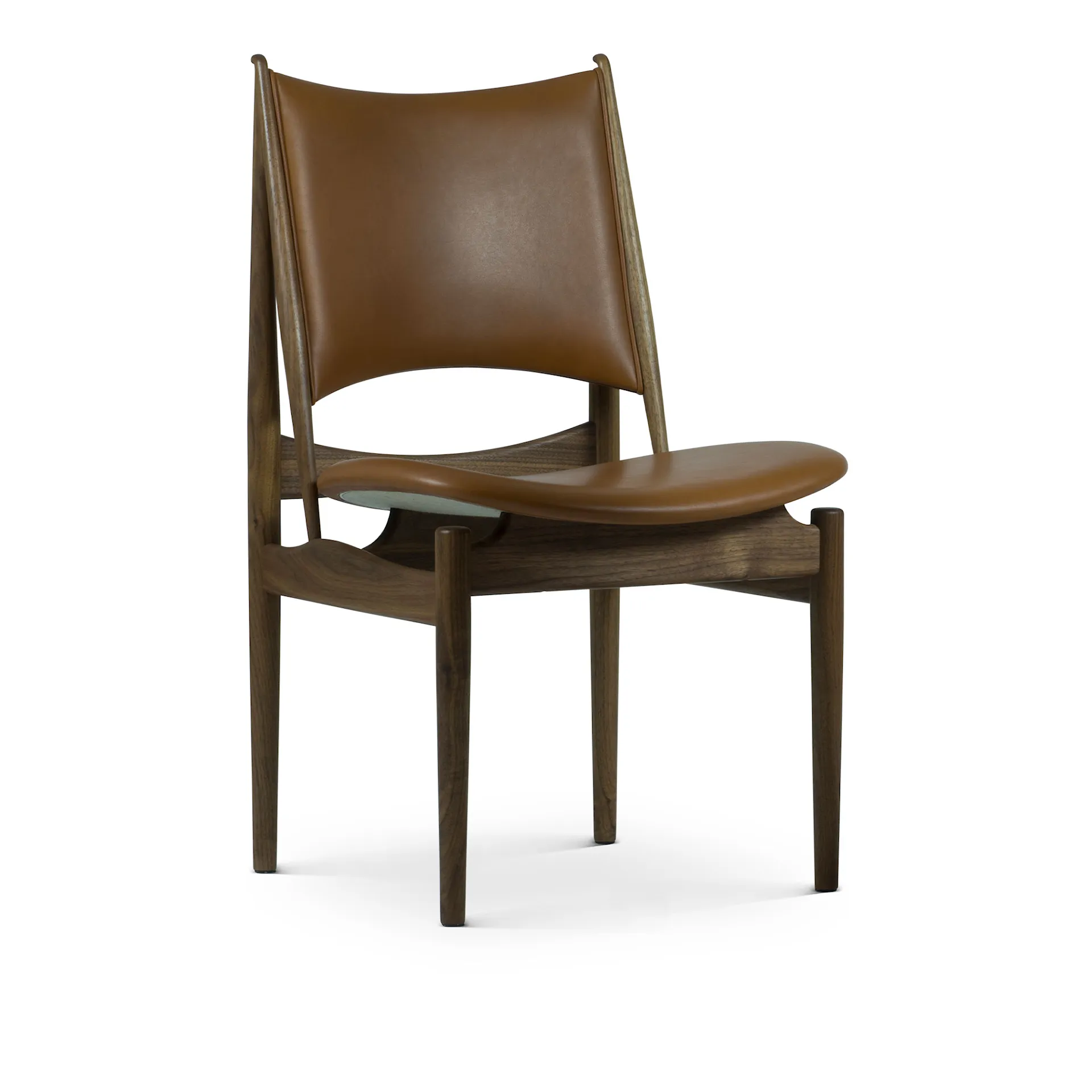 Egyptian Chair, Walnut, Leather Group 2, Nevada NV2488S Cognac - House of Finn Juhl - Finn Juhl - NO GA