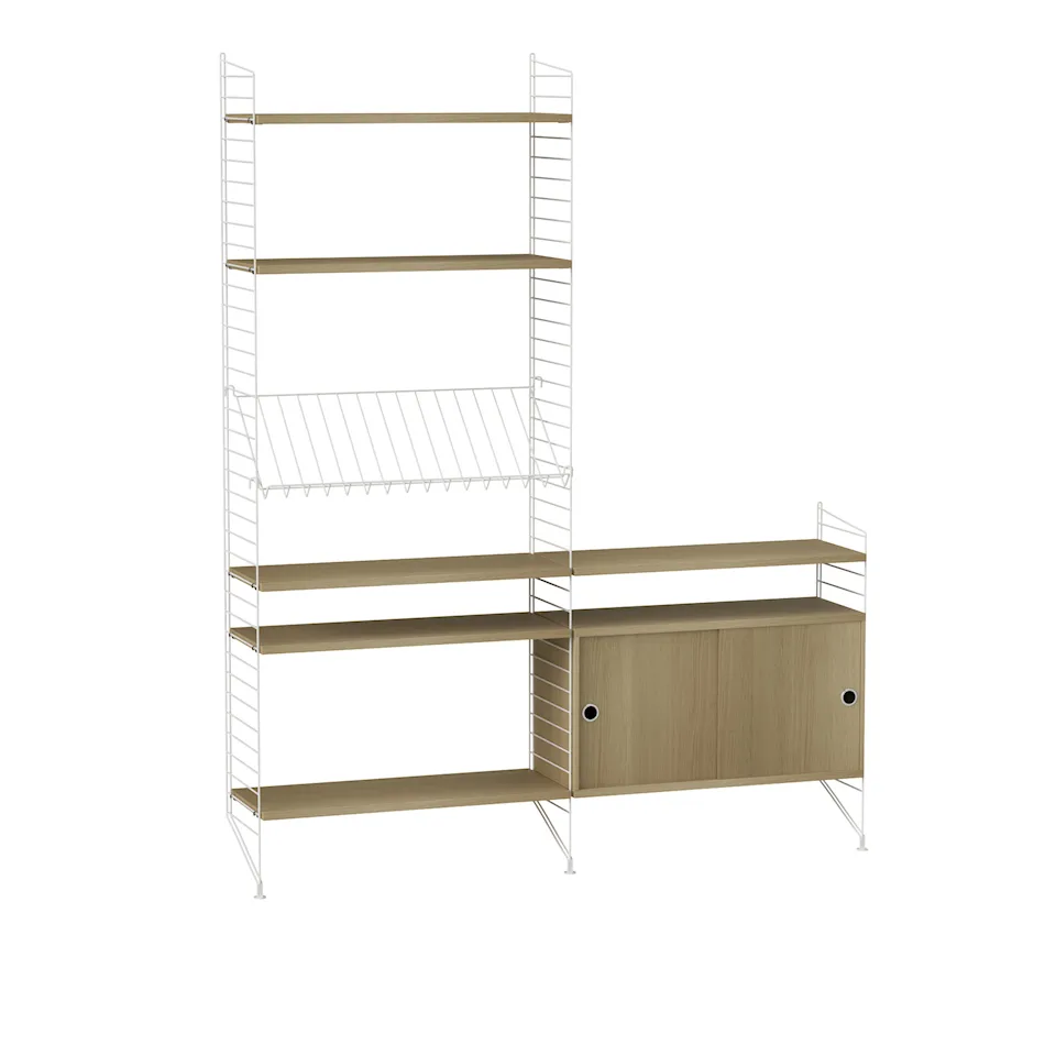 Stue reolsystem K eg/hvid