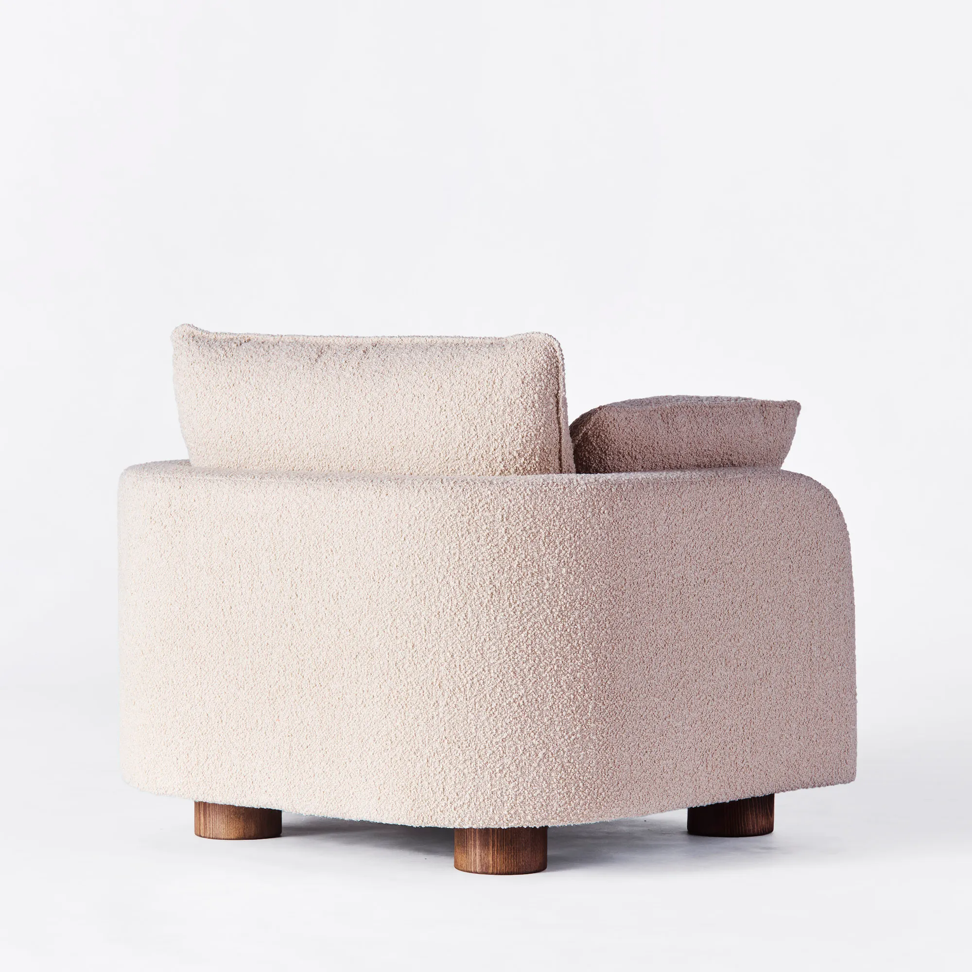 Miles bouclé -nojatuoli beige - 7