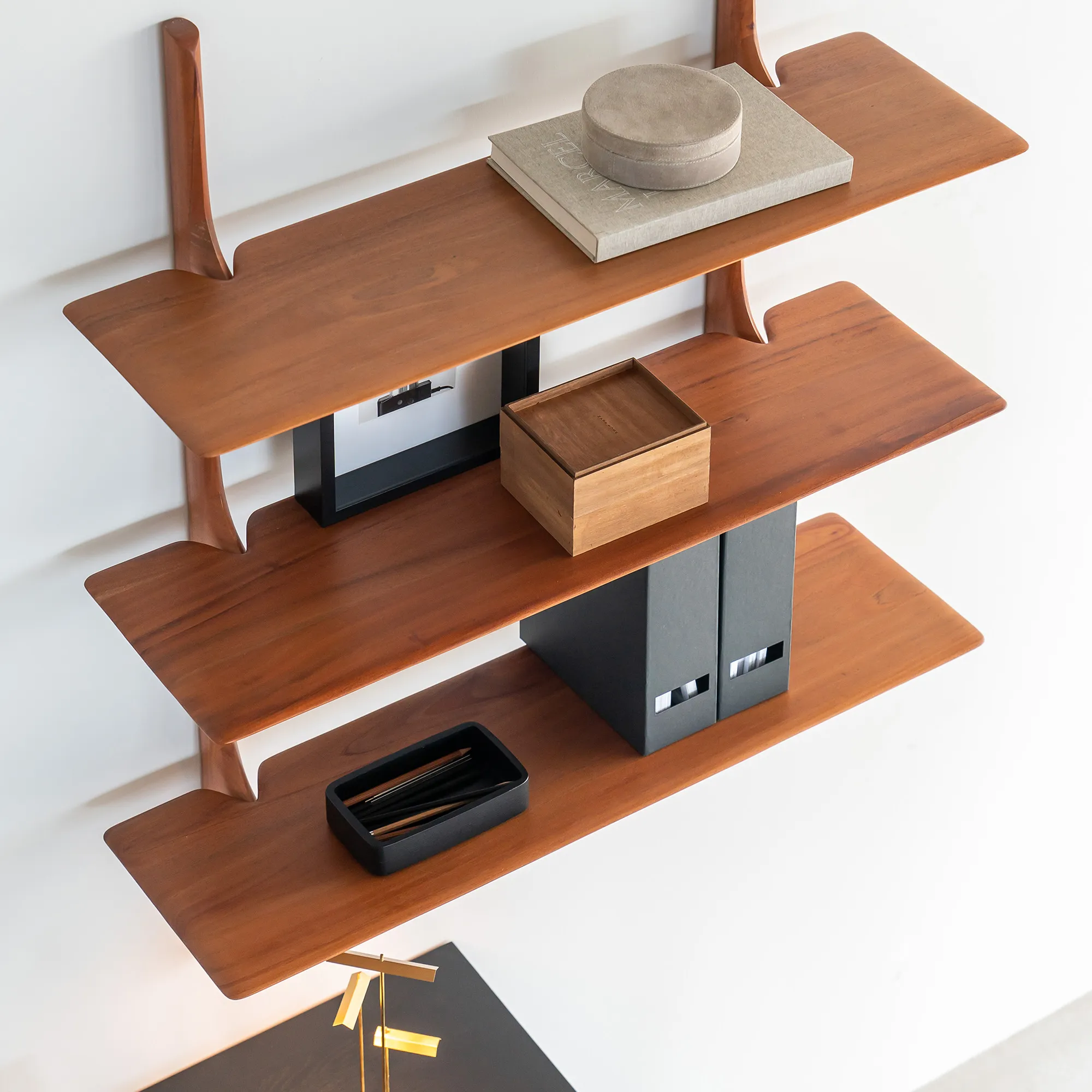 PI Wall Shelf Mahogany - 5
