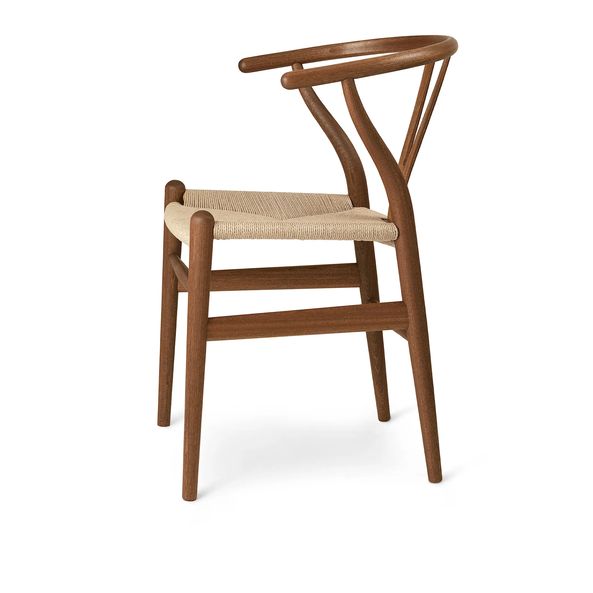 CH24 Wishbone Chair - Mahogany/Natural Cord - Carl Hansen - Hans J. Wegner - NO GA