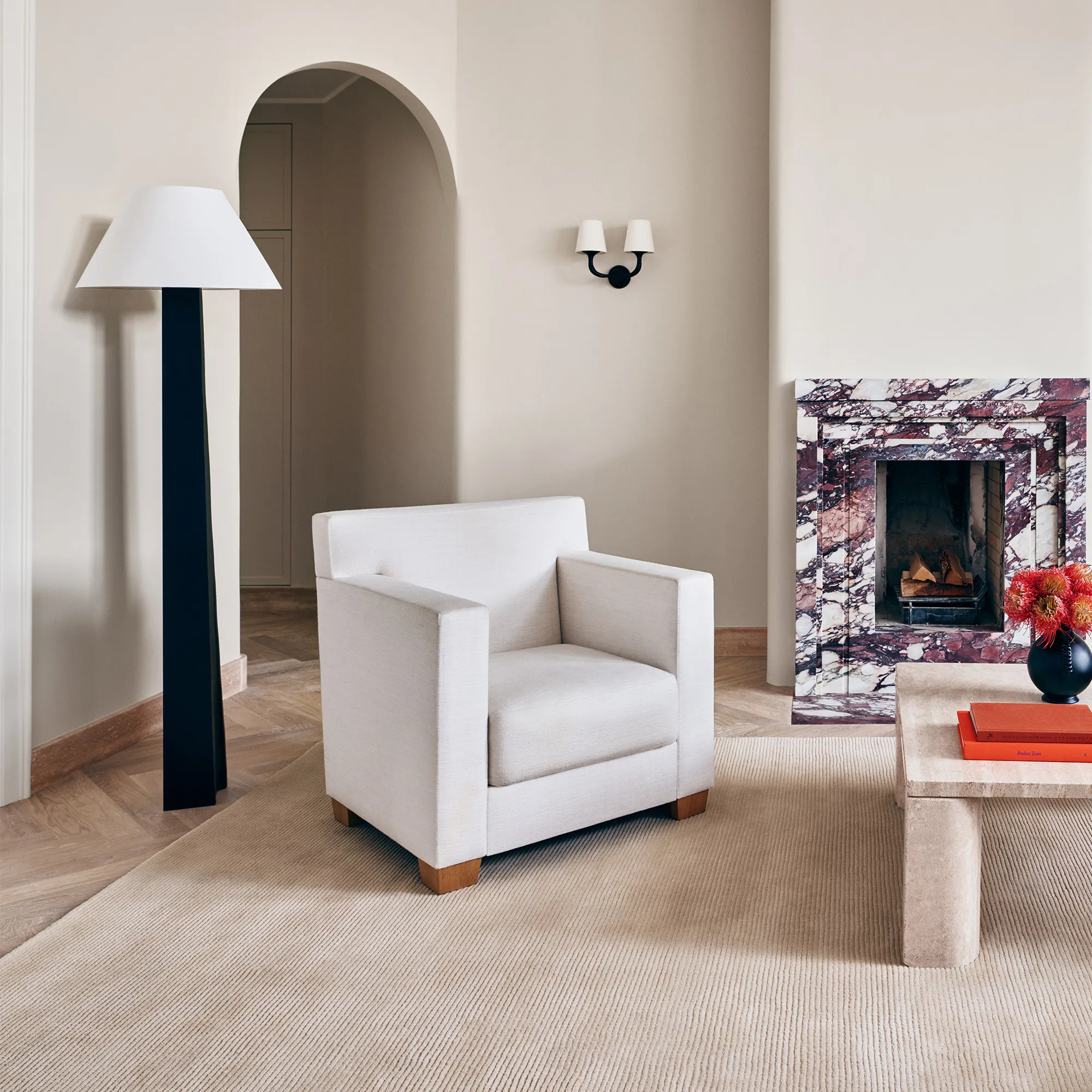 Park Almond wool rug - 7